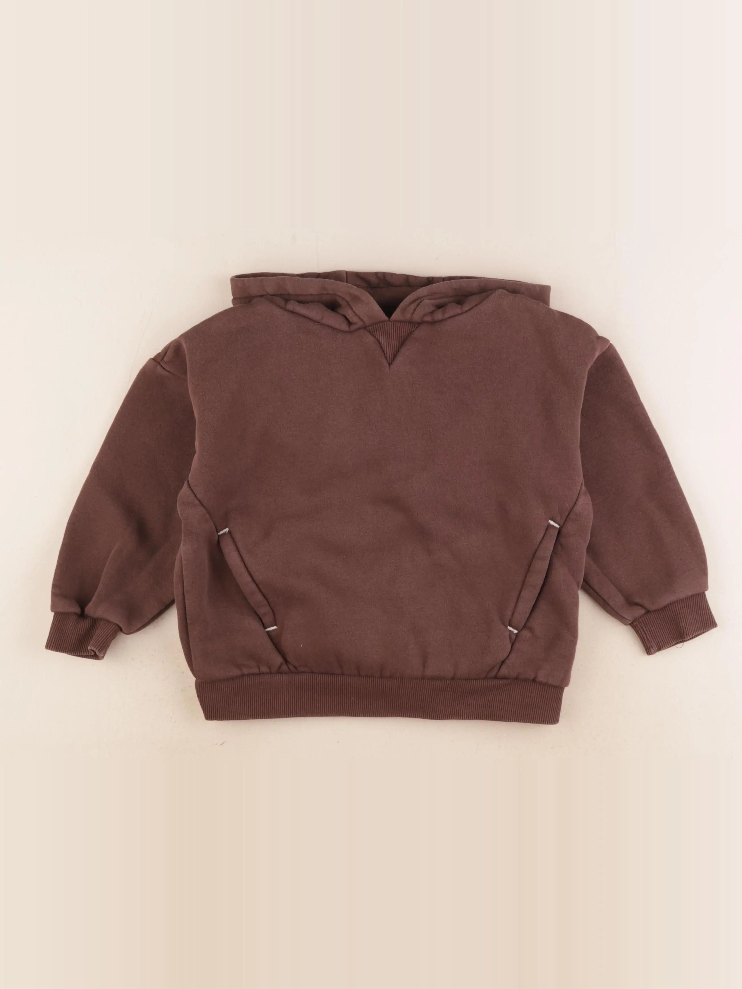 Vertbaudet - sweat marron - 5 ans
