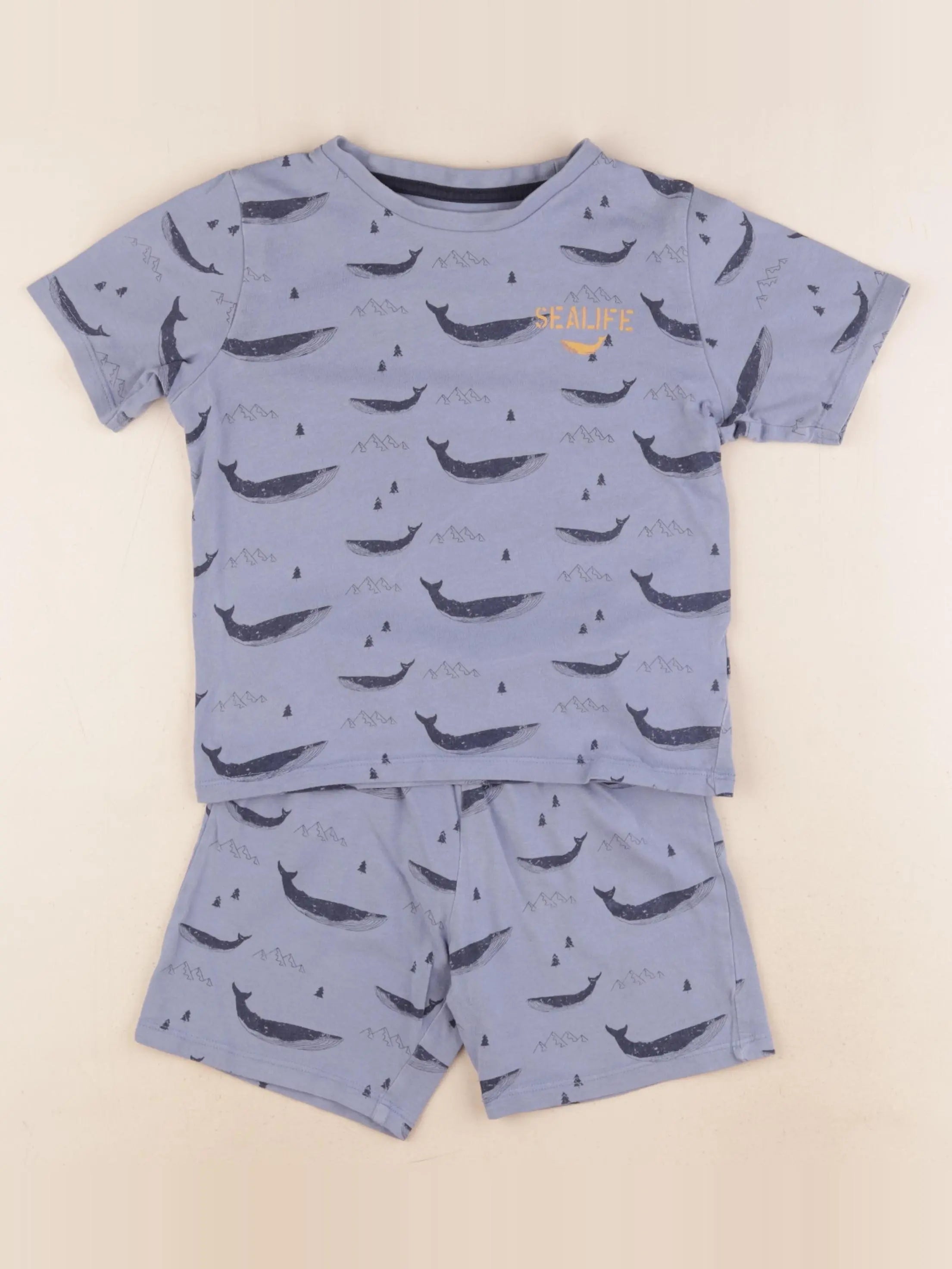 Vertbaudet - pyjama coton bleu - 6 ans