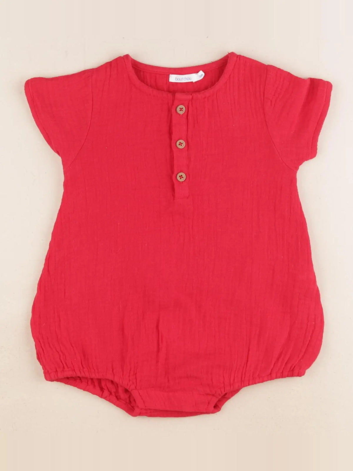 Boutchou - combinaison rouge - 12 mois