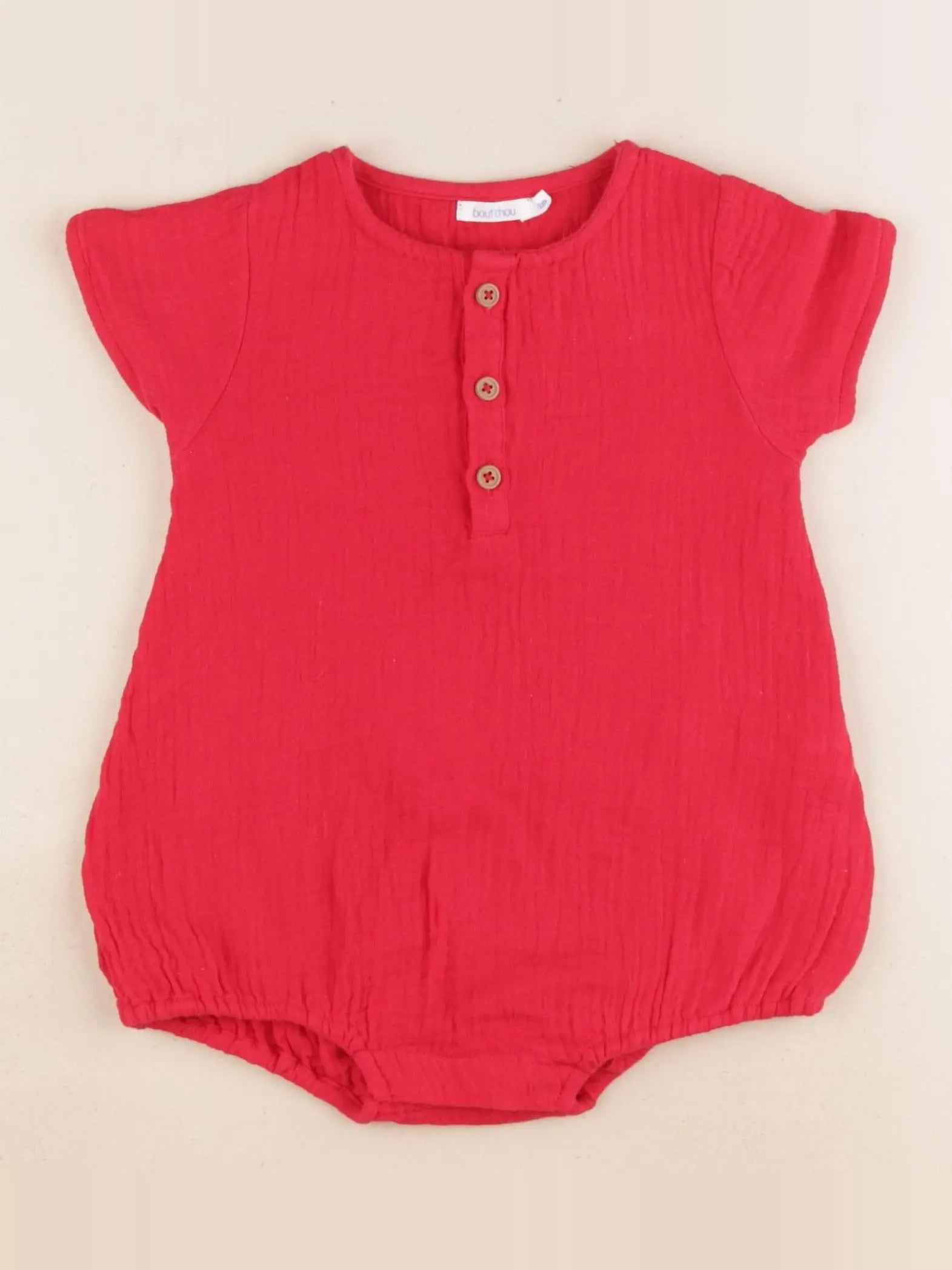 Boutchou - combinaison rouge - 12 mois