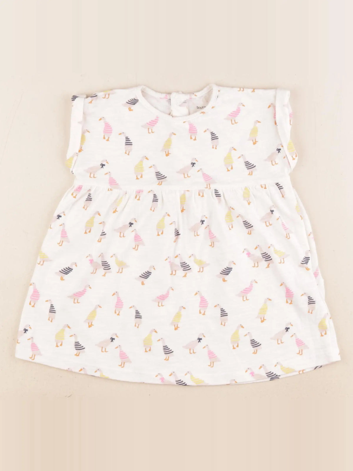 Boutchou - robe blanc, multicolore - 9 mois