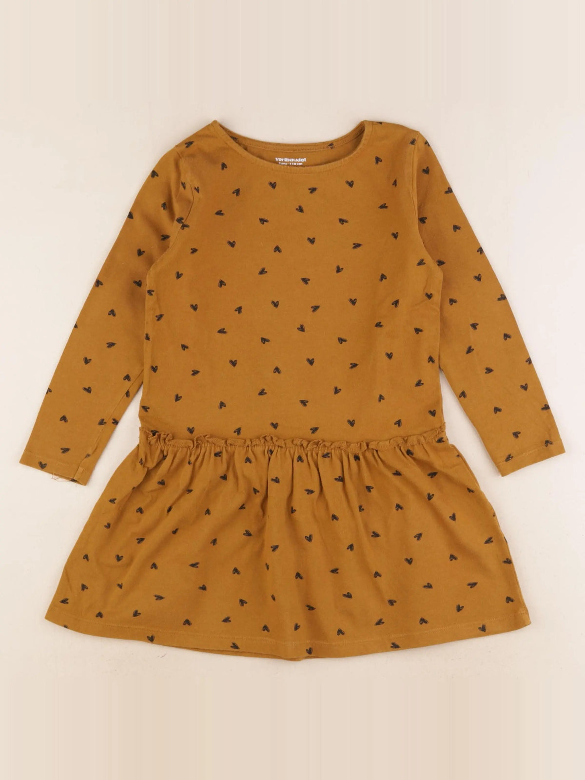 Vertbaudet - robe marron - 5 ans
