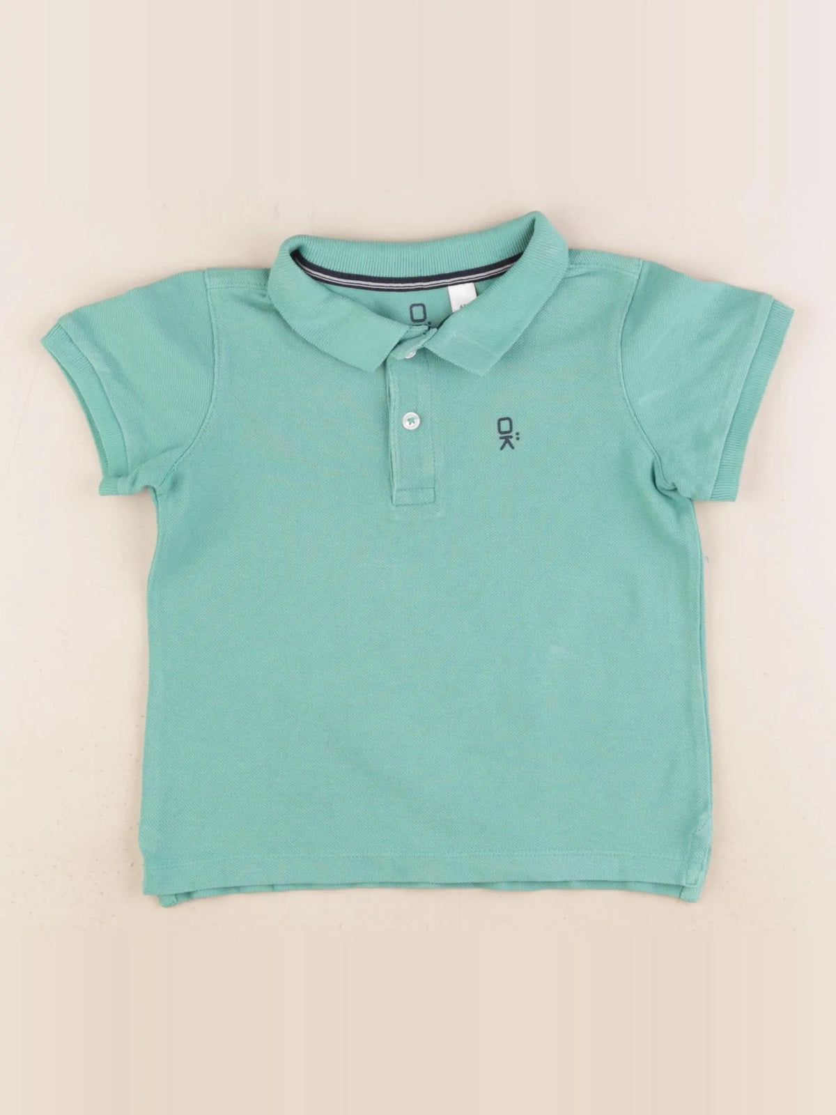 Okaidi - polo vert - 4 ans