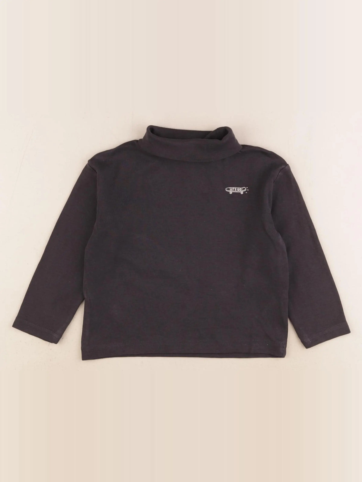 Vertbaudet - sous-pull noir, gris - 3 ans