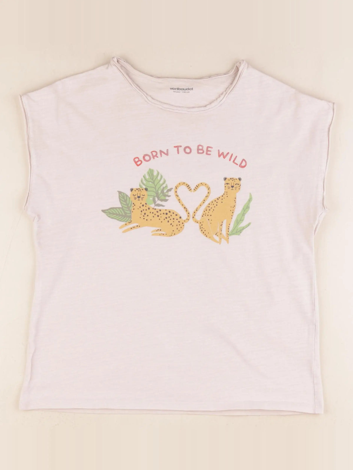 Vertbaudet - tee-shirt rose - 10 ans