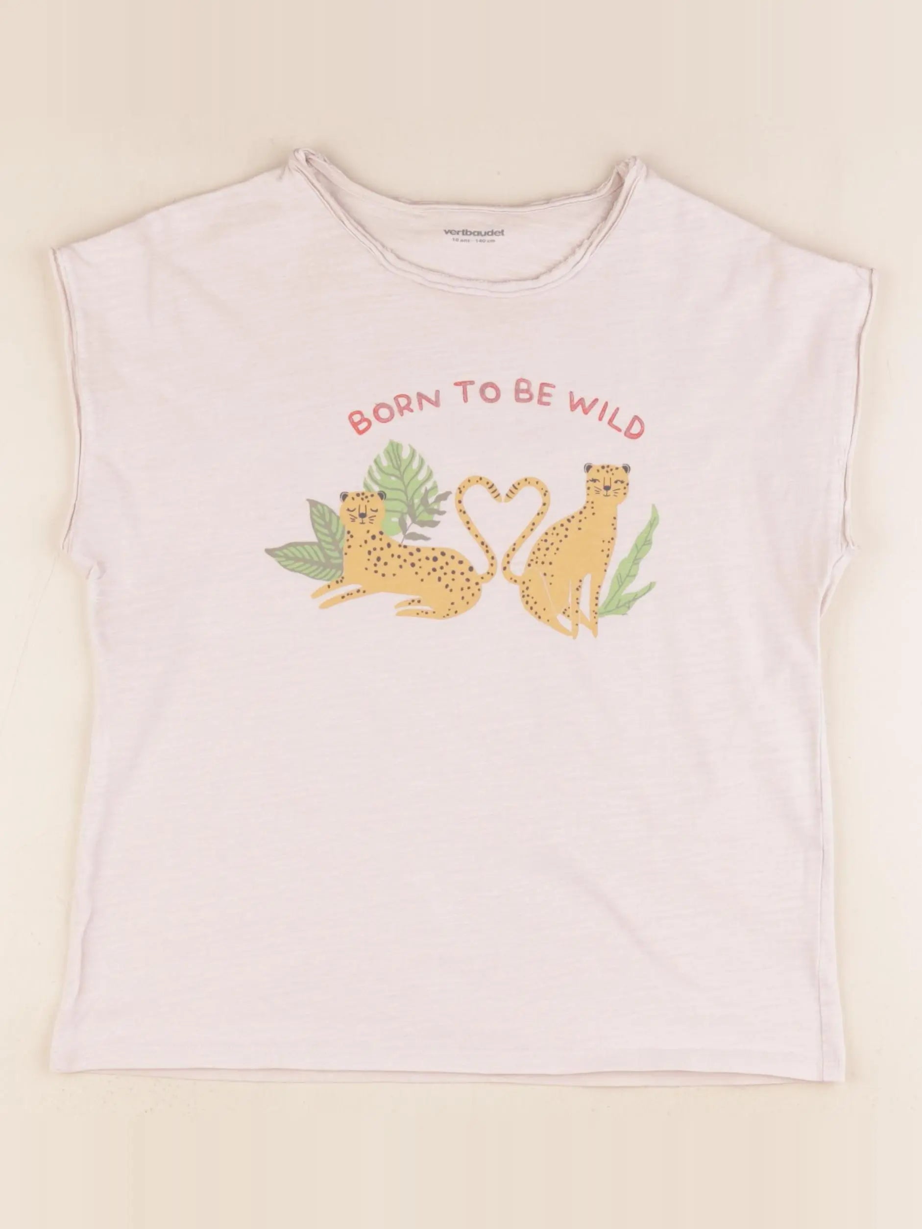 Vertbaudet - tee-shirt rose - 10 ans