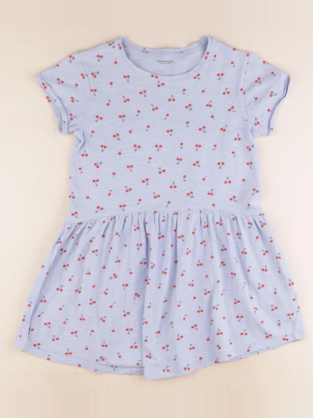 Vertbaudet - robe bleu, rouge - 10 ans