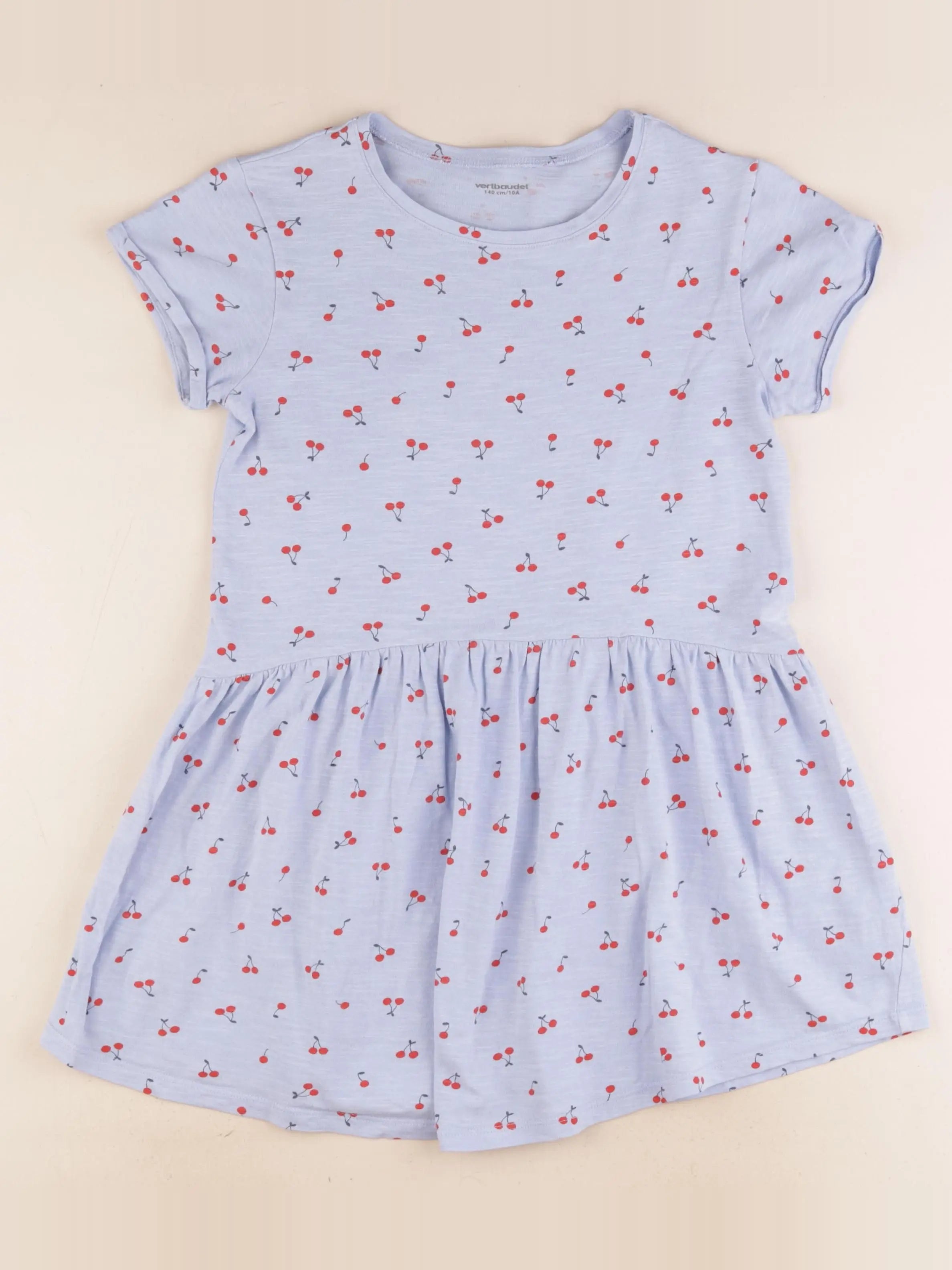 Vertbaudet - robe bleu, rouge - 10 ans