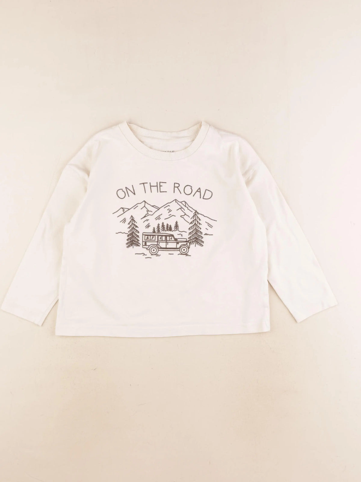 Monoprix - tee-shirt beige - 5 ans