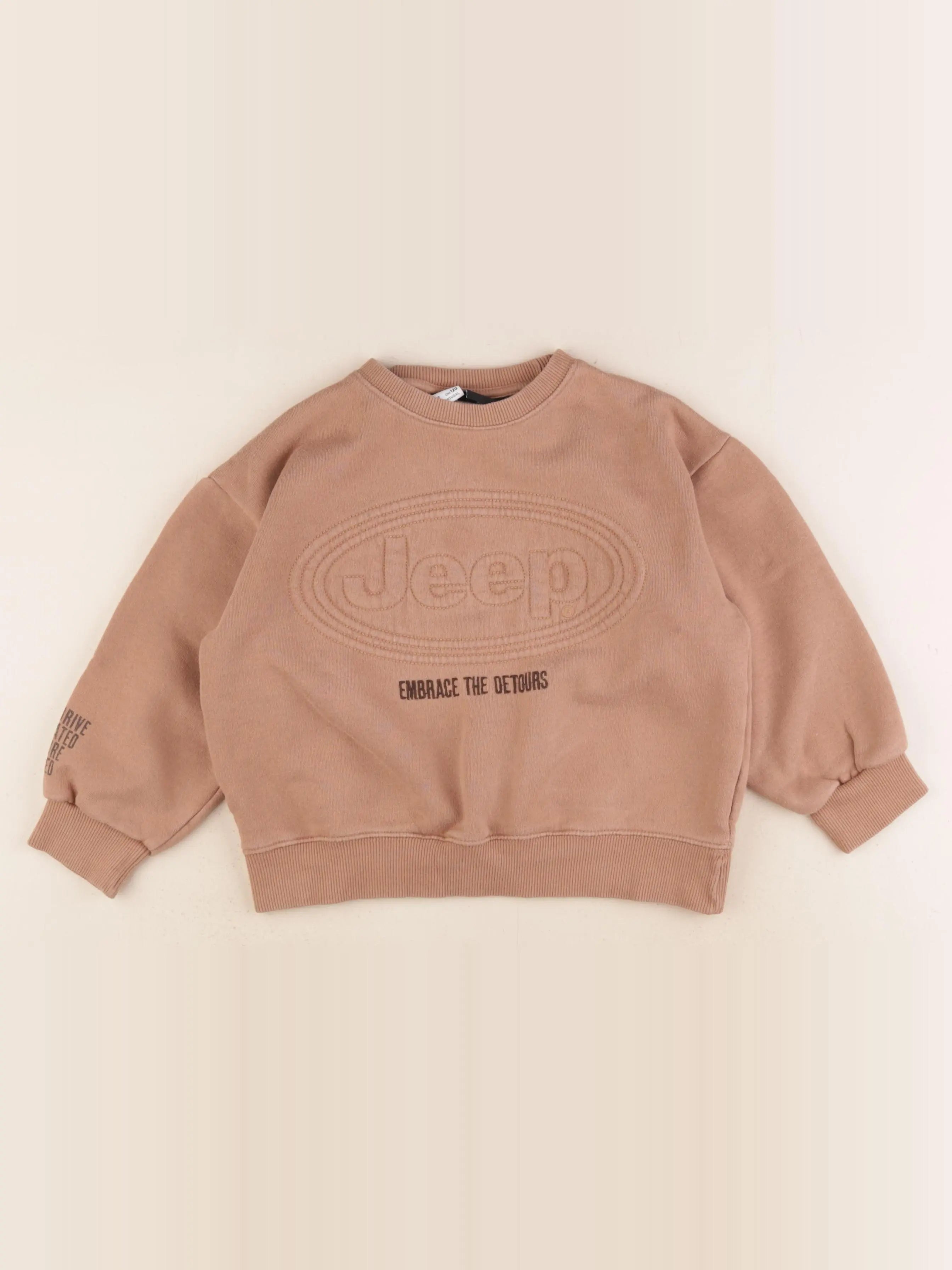 Zara - sweat marron - 6/7 ans