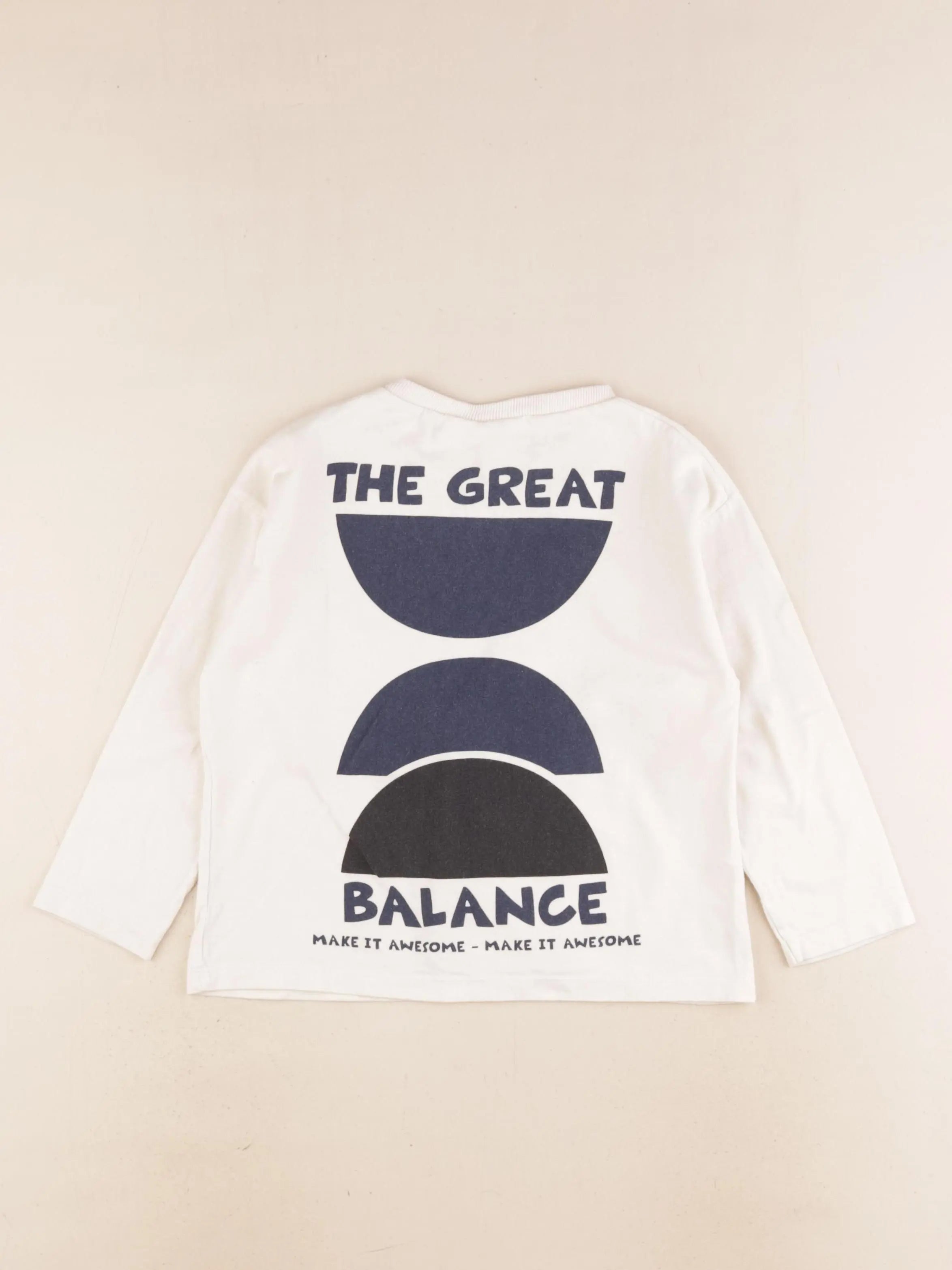 Zara - tee-shirt imprimé au dos beige - 3/4 ans