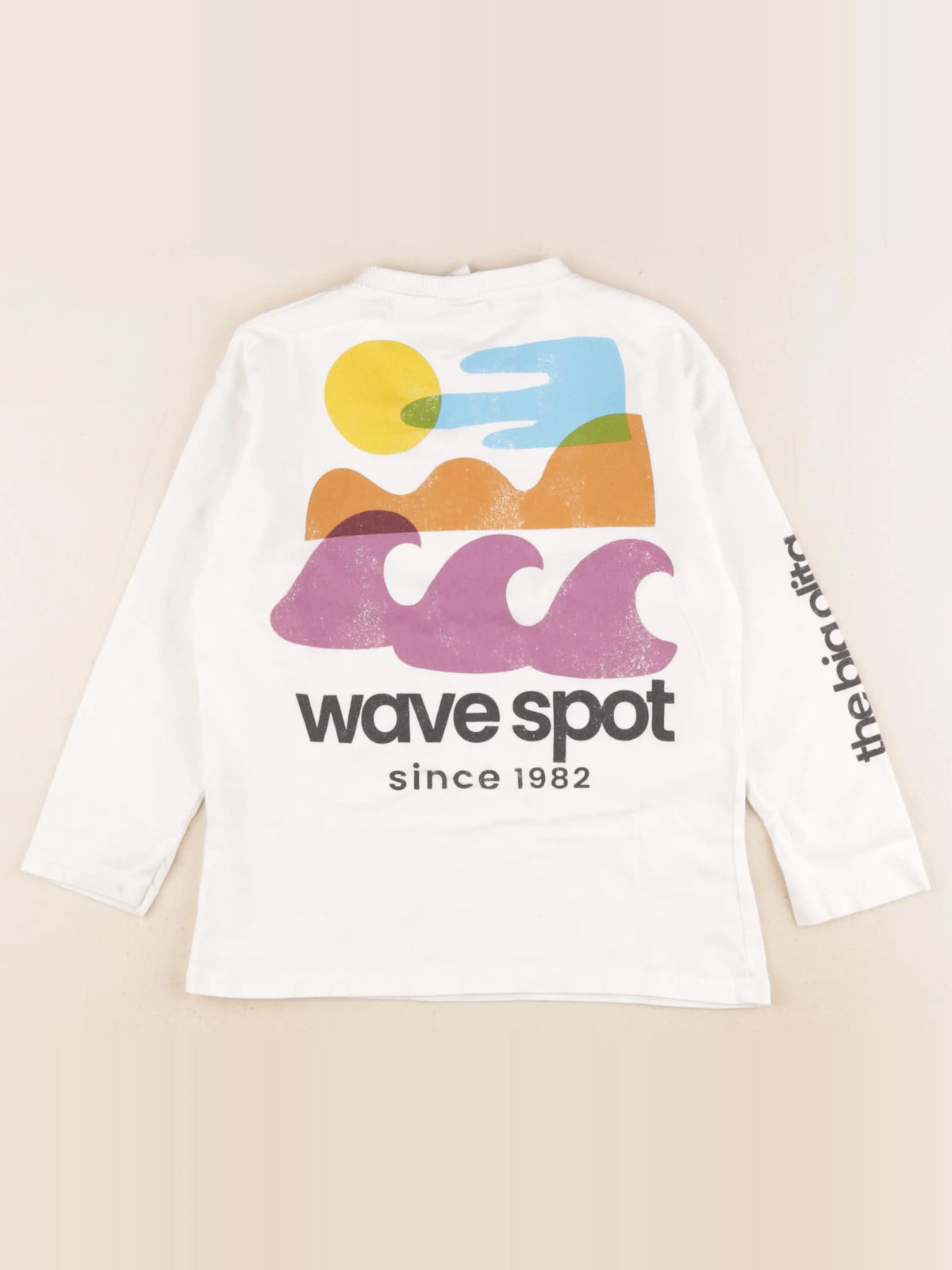 Zara - tee-shirt imprimé au dos blanc - 4/5 ans