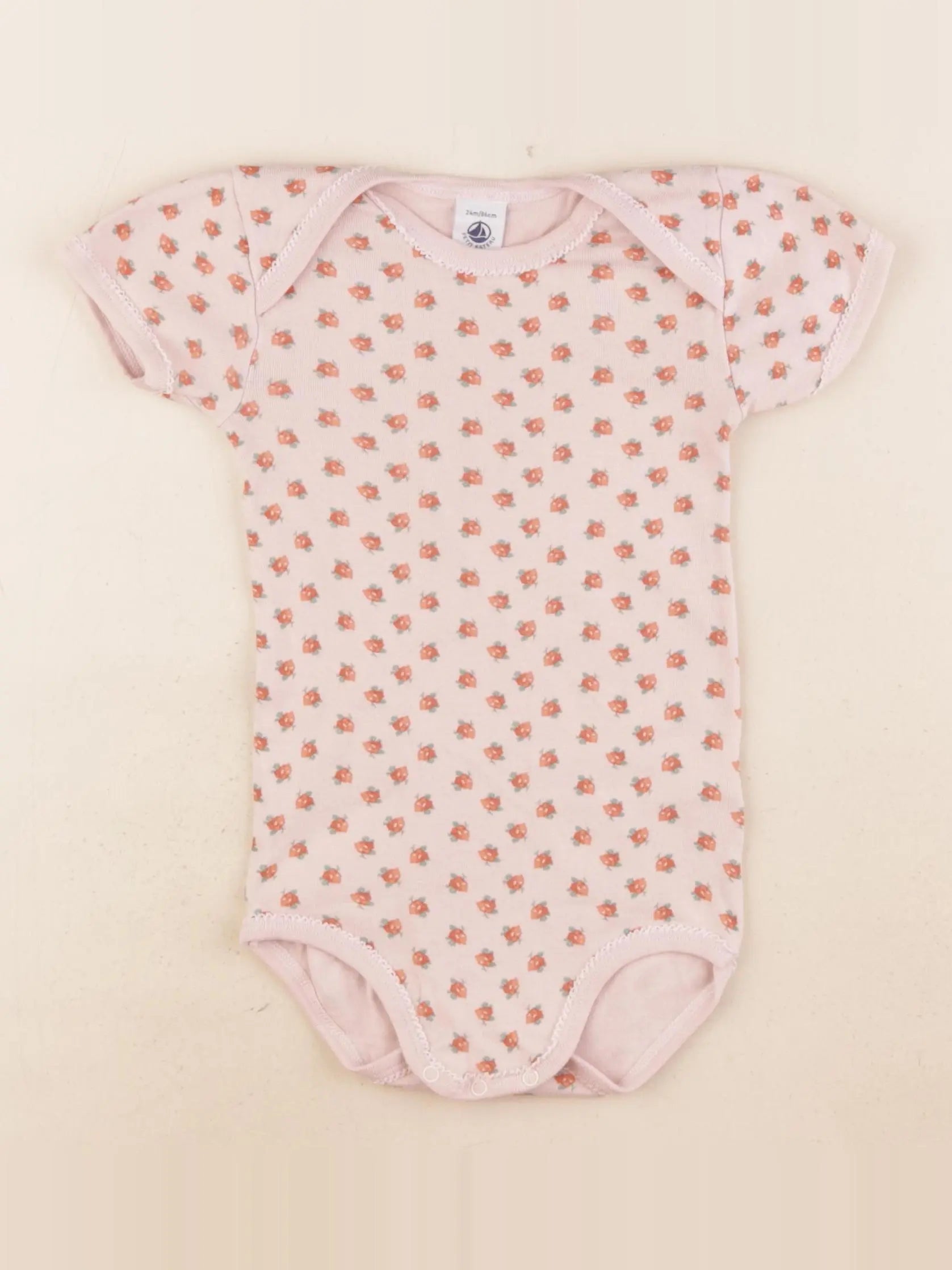 Petit Bateau - body rose - 24 mois