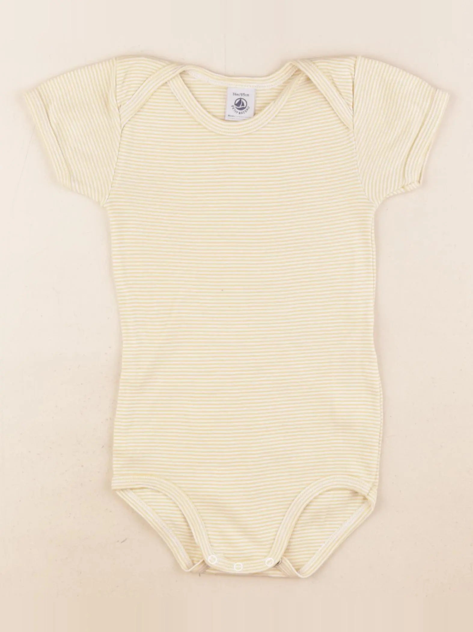 Petit Bateau - body jaune - 36 mois