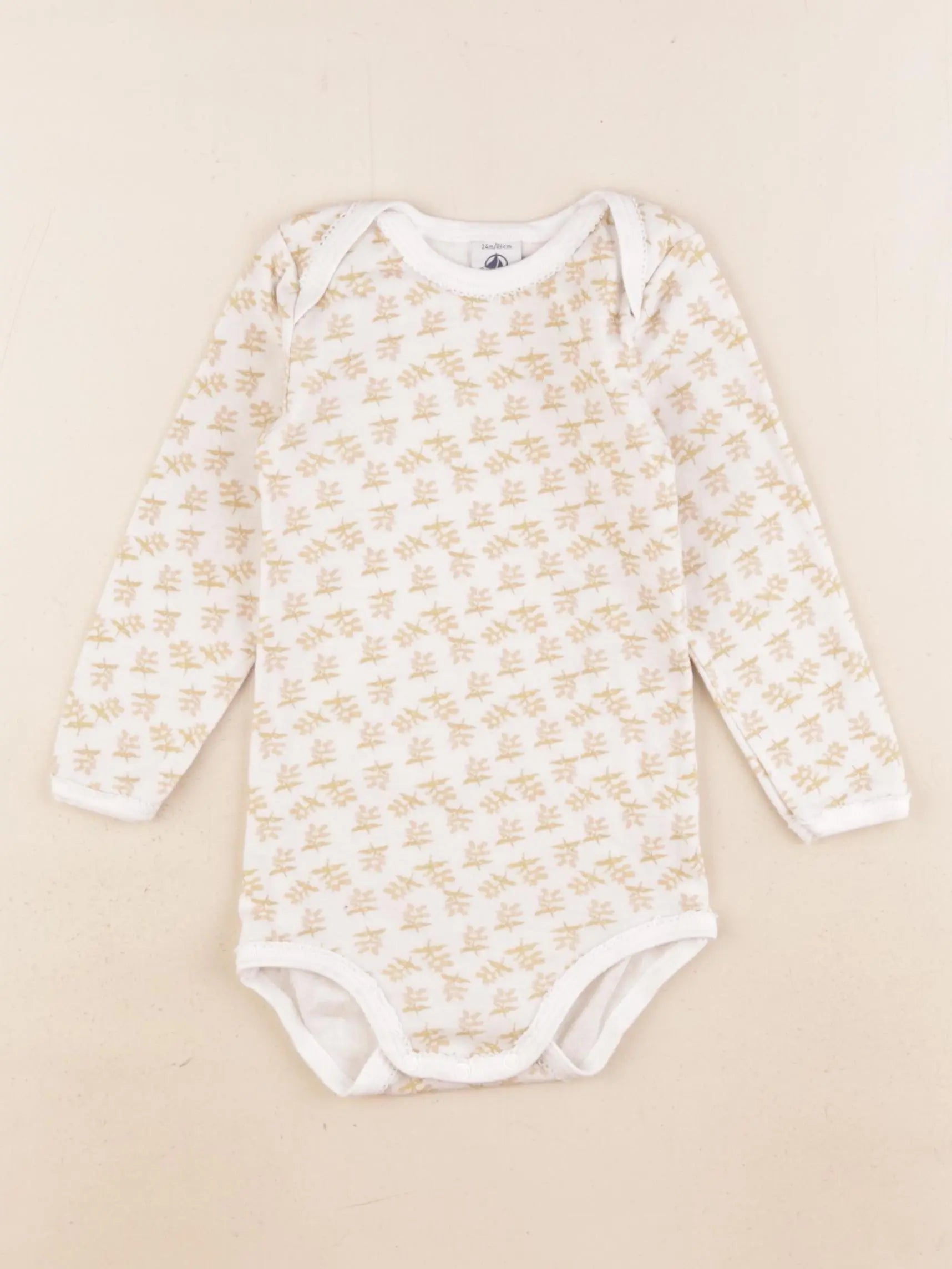 Petit Bateau - body blanc - 24 mois