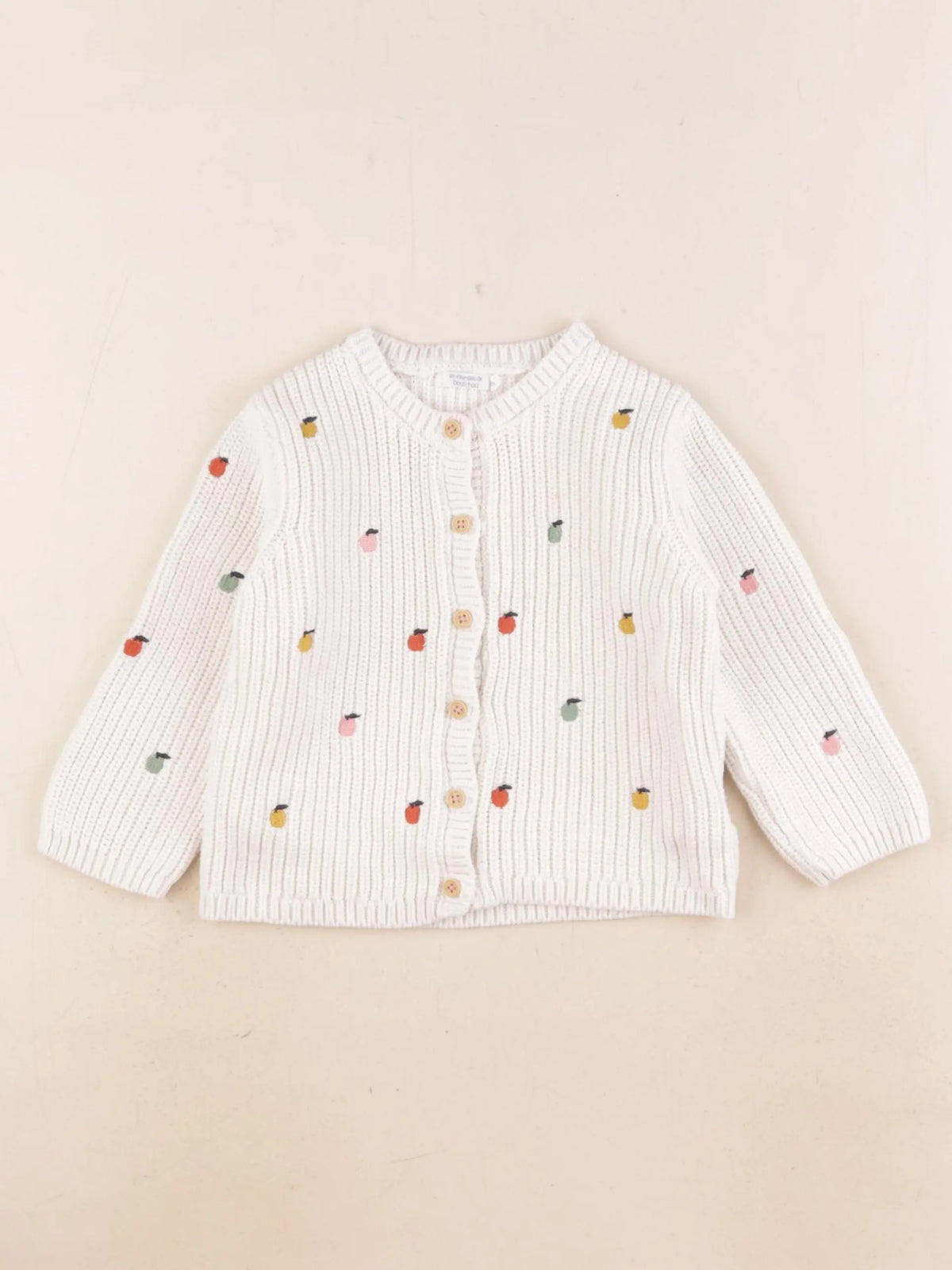 Boutchou - gilet blanc - 24 mois