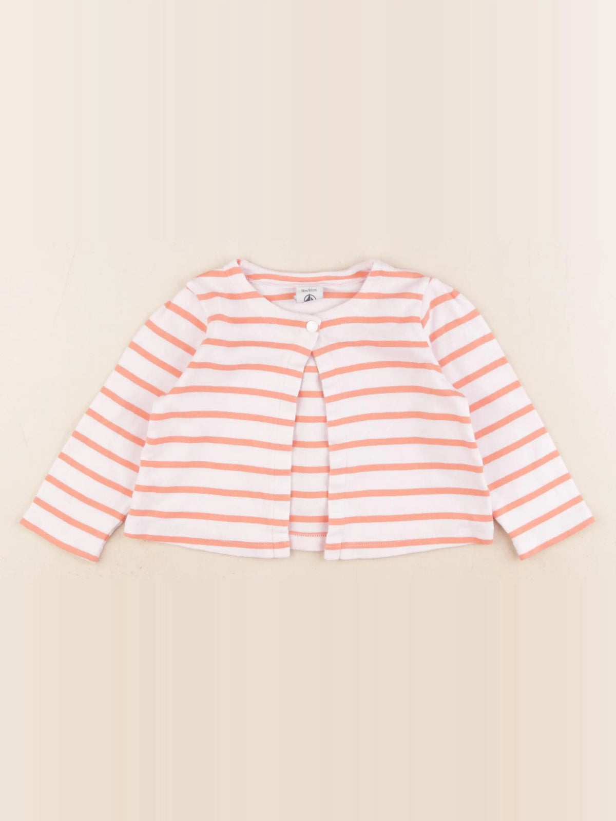 Petit Bateau - gilet rose - 18 mois