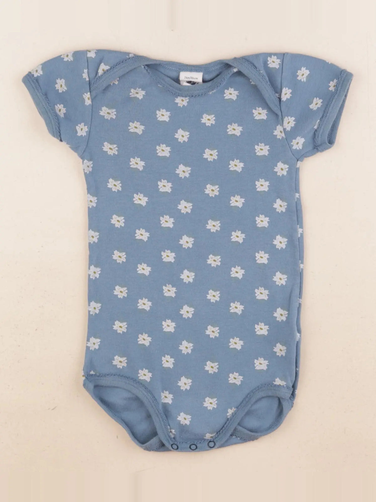 Petit Bateau - body bleu - 24 mois