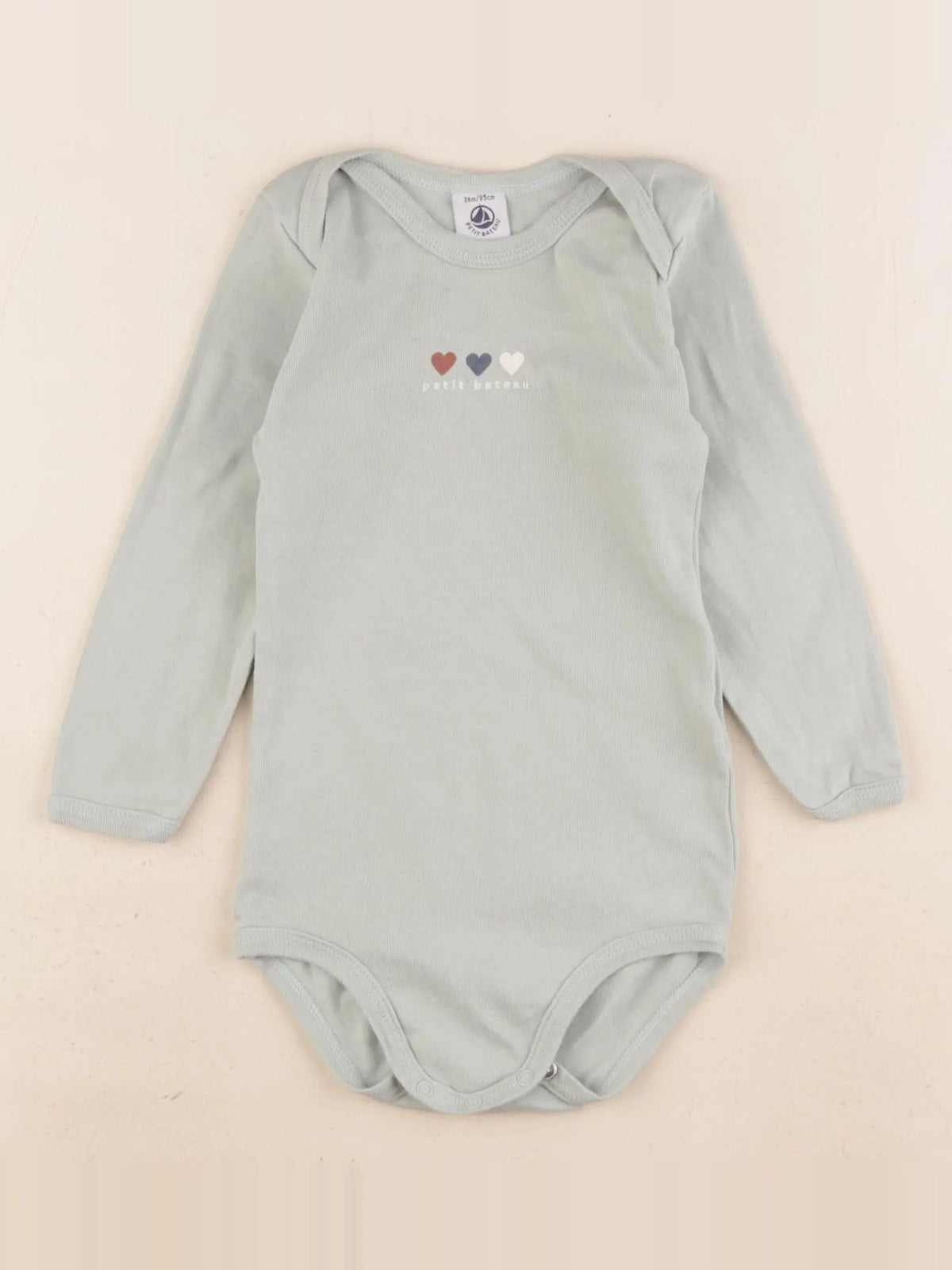 Petit Bateau - body vert - 36 mois