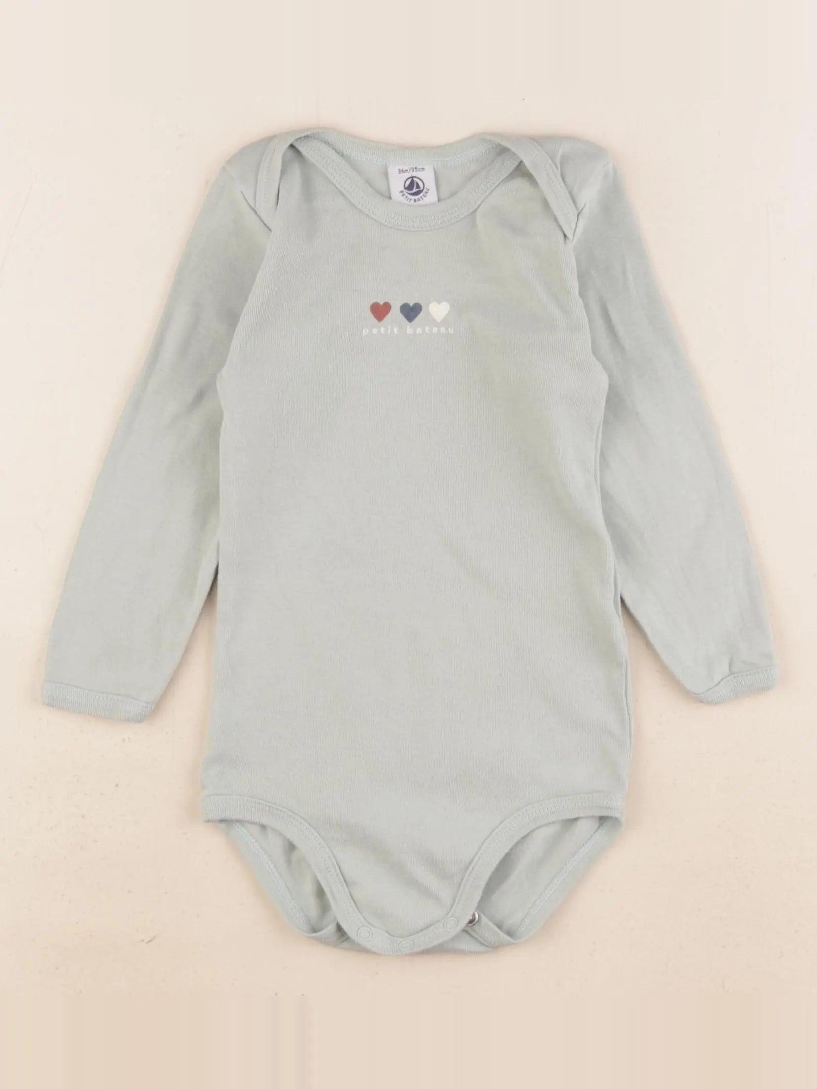 Petit Bateau - body vert - 36 mois