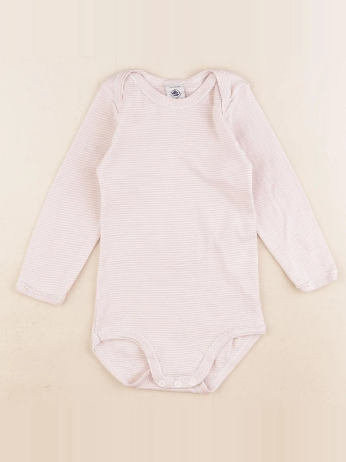 Petit Bateau - body rose - 24 mois