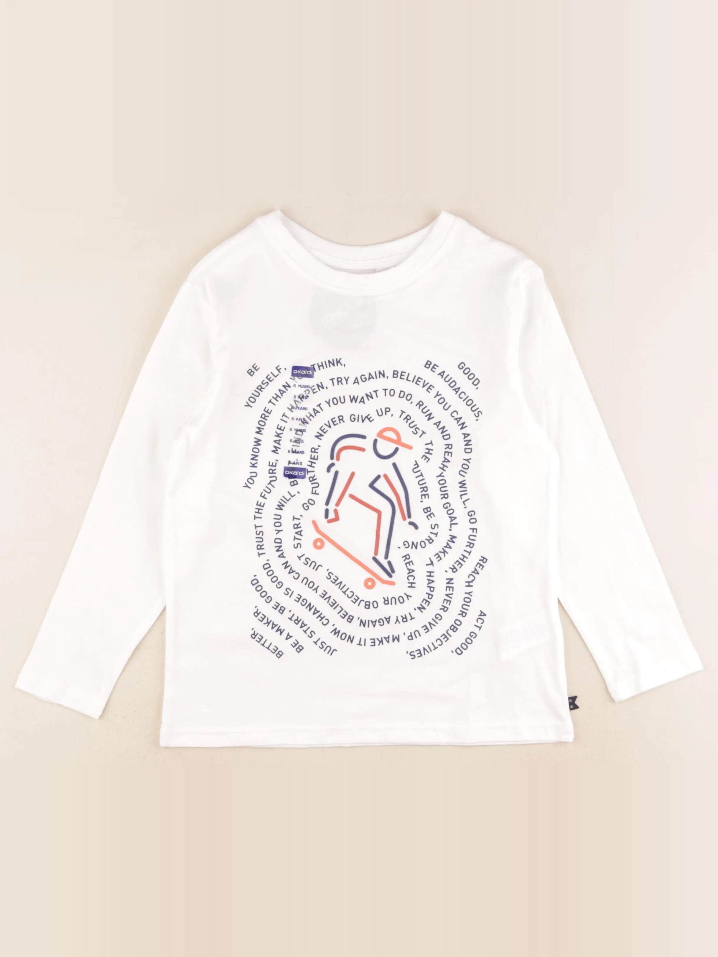 Okaidi - tee-shirt multicolore - 6 ans