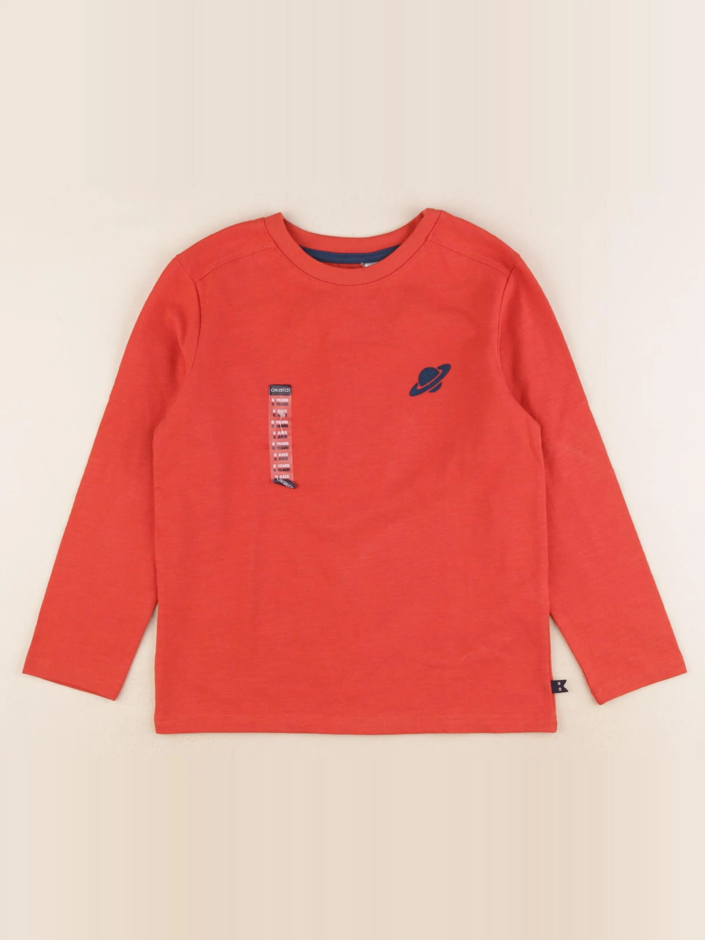 Okaidi - tee-shirt rouge - 6 ans