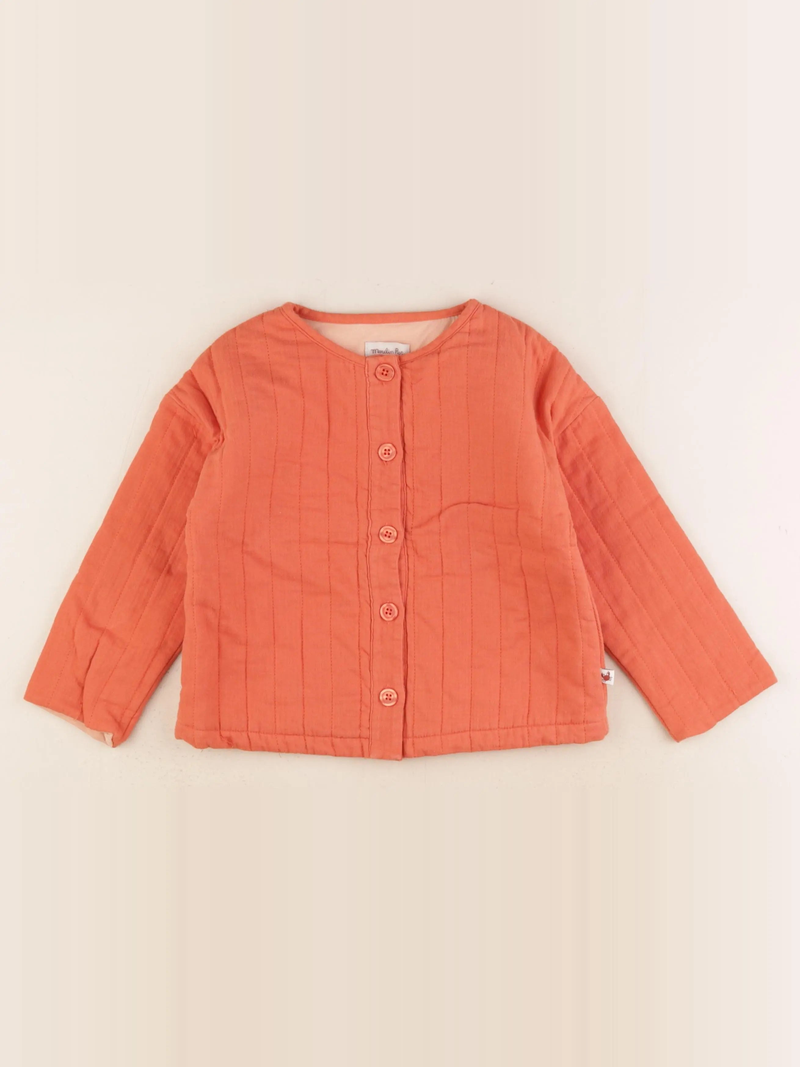 Moulin Roty - gilet orange - 36 mois