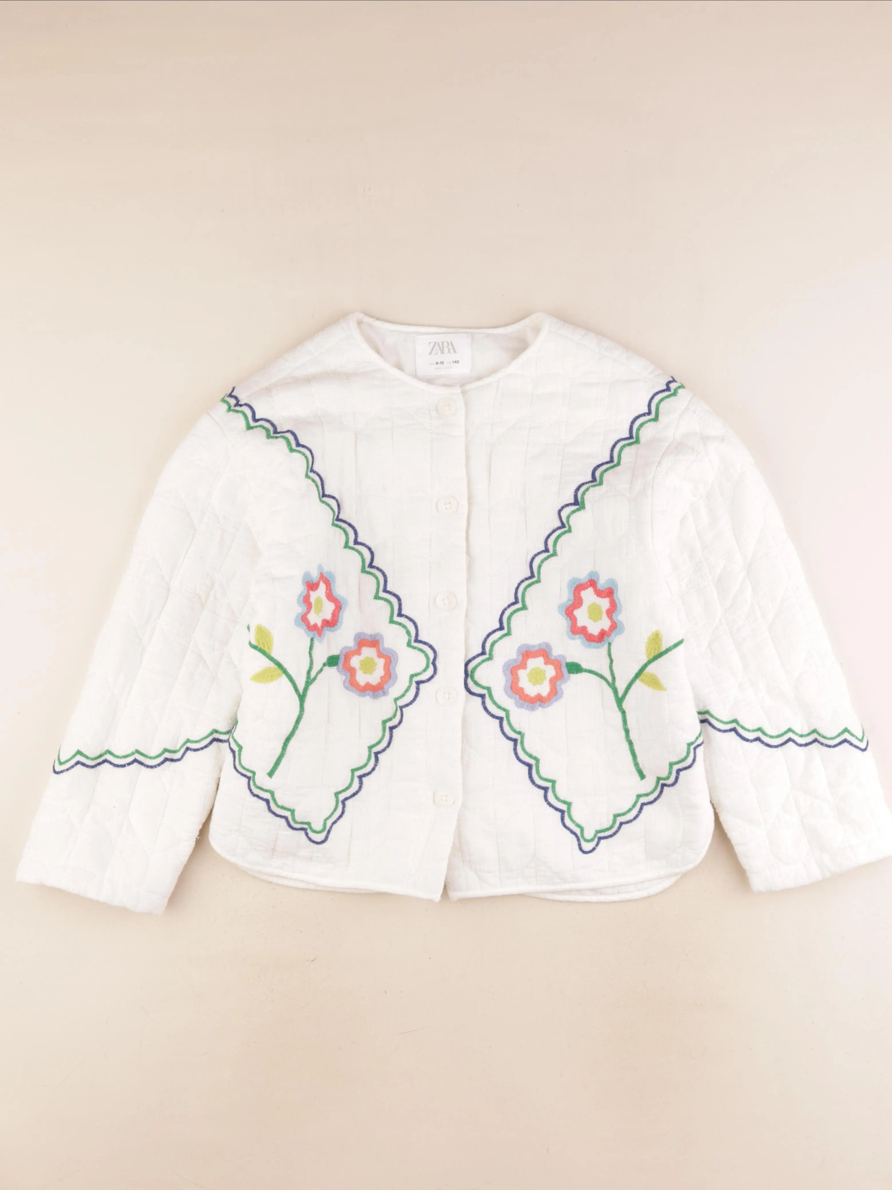 Zara - veste blanc - 9/10 ans