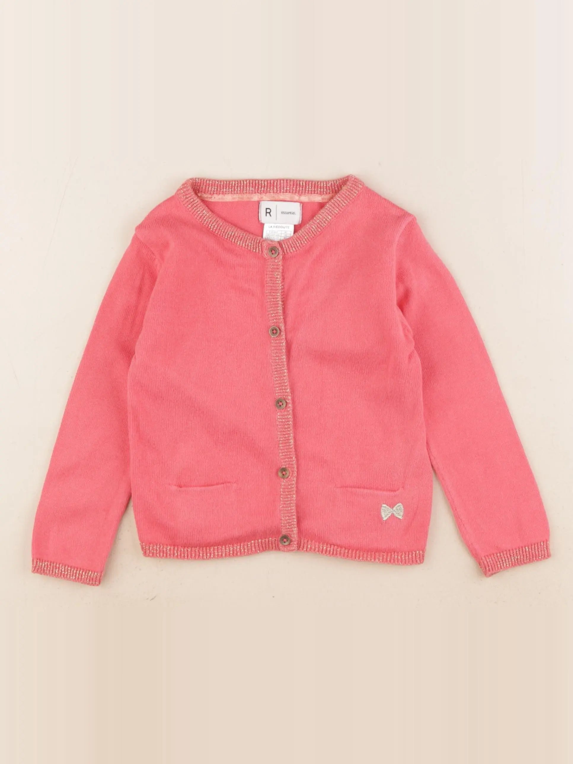 La Redoute - gilet rose - 18 mois