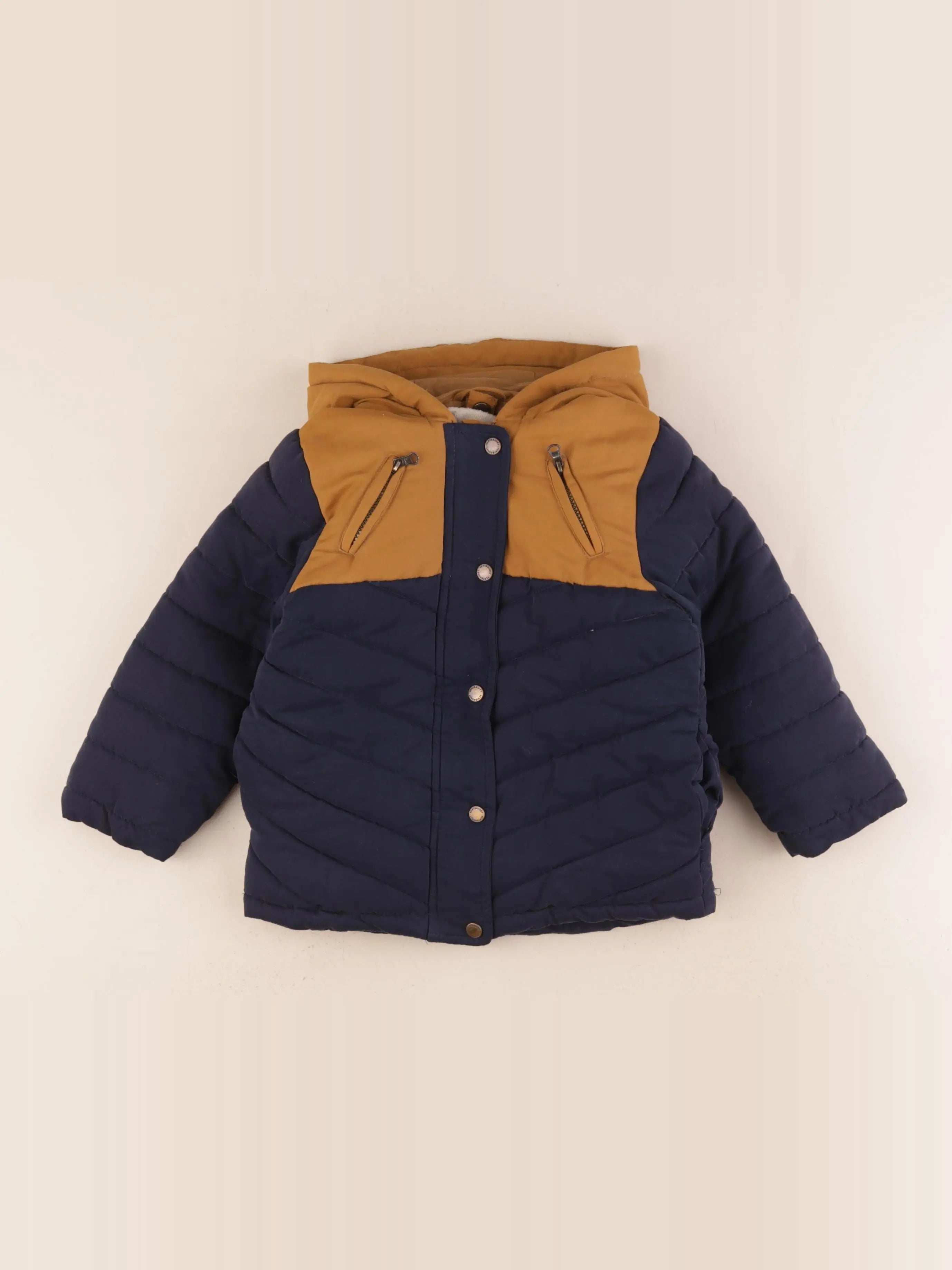 Vertbaudet - manteau bleu - 3 ans