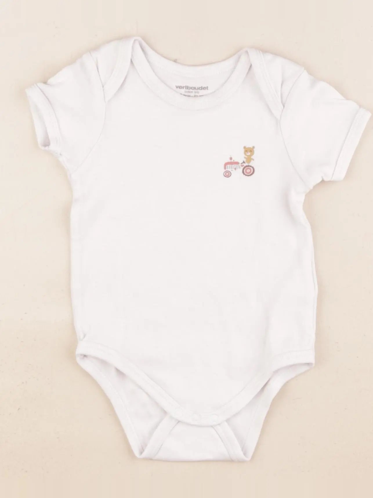 Vertbaudet - body blanc - 9 mois