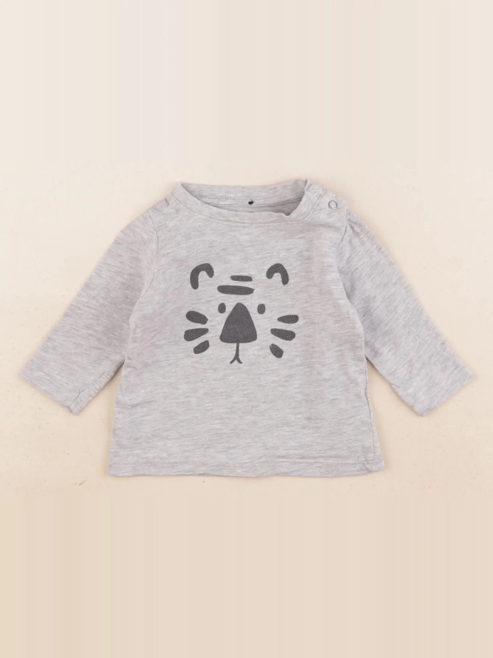 Vertbaudet - tee-shirt gris - 3 mois