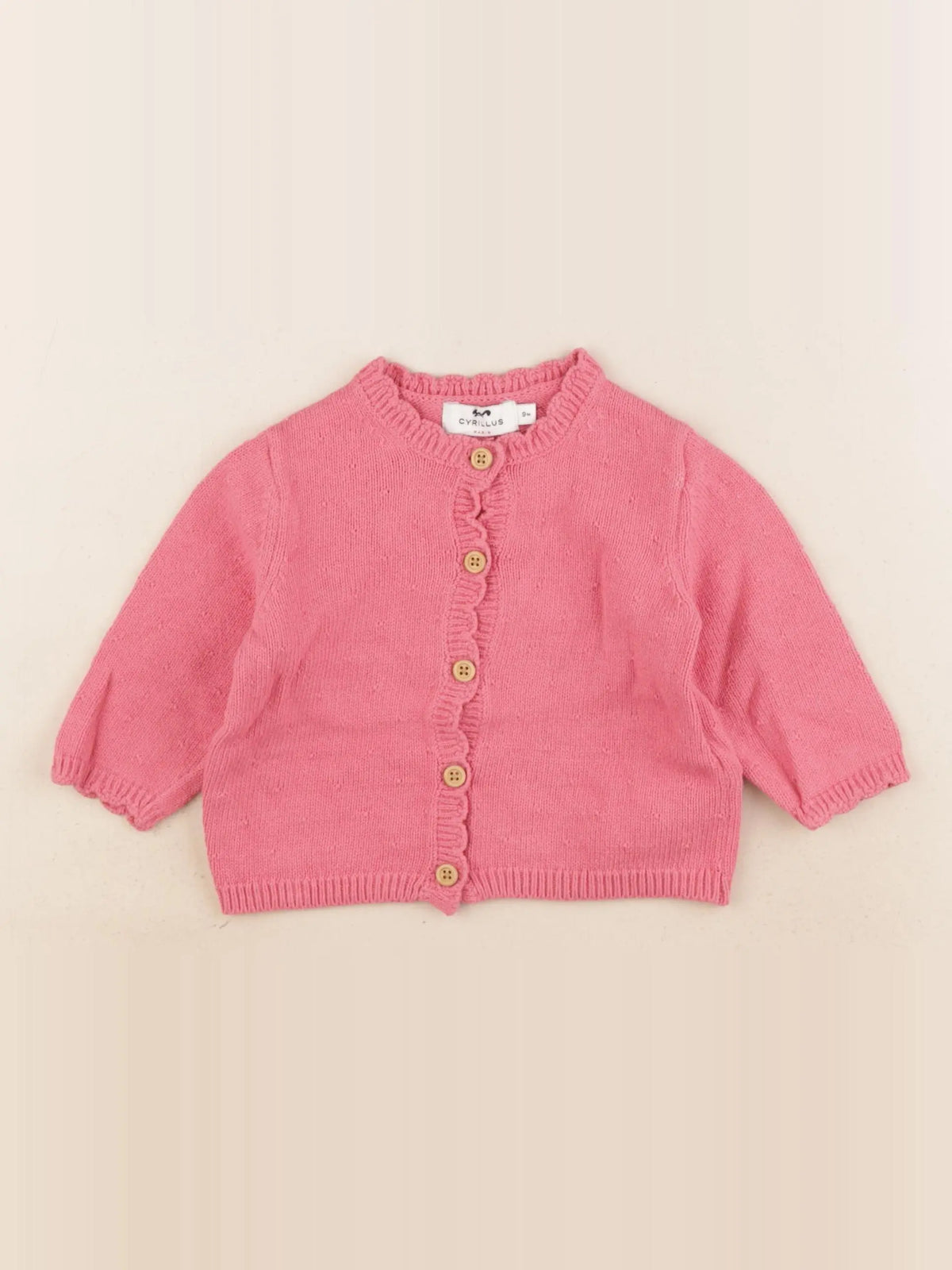 Cyrillus - gilet rose - 9 mois