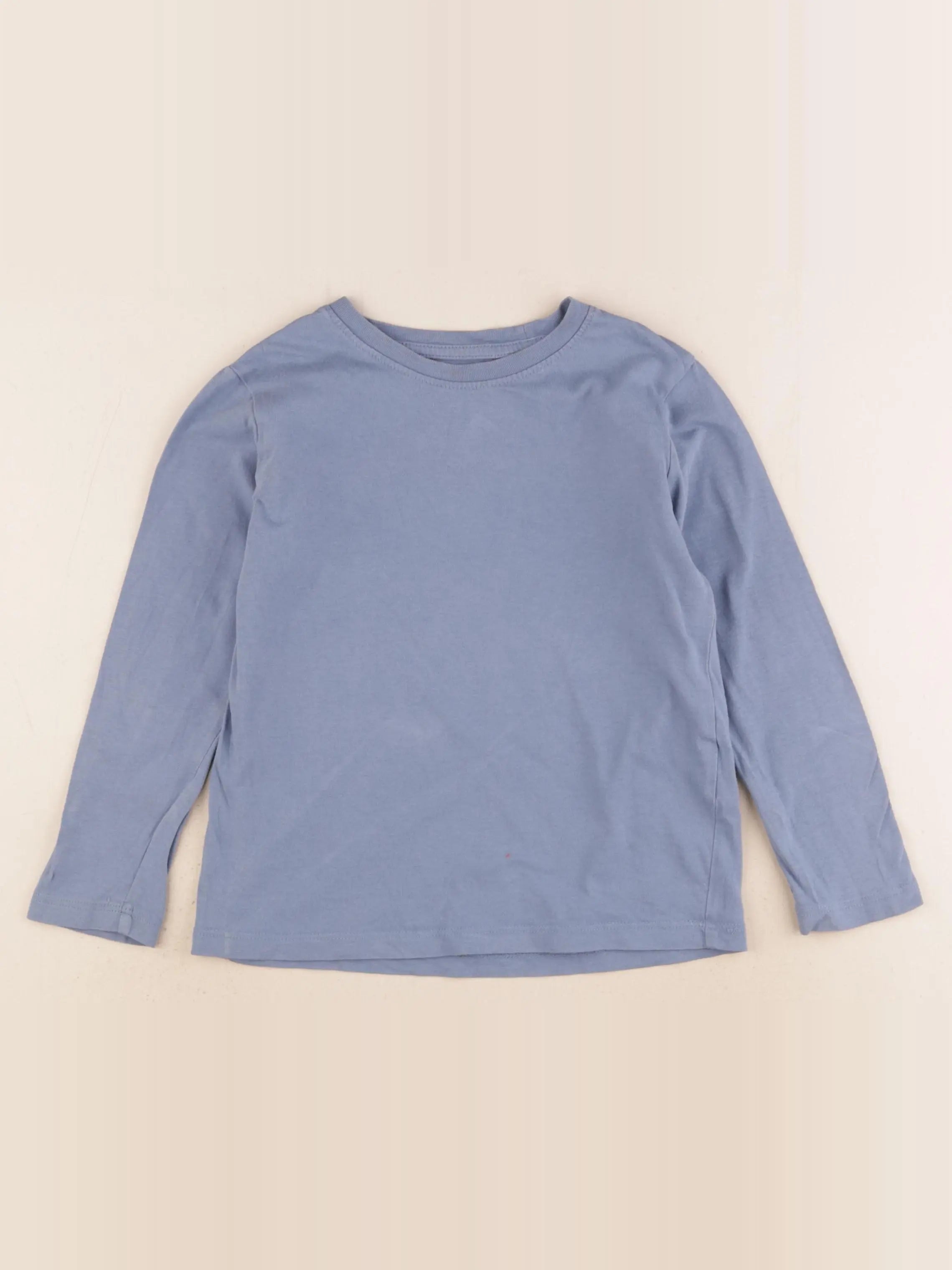 H&M - tee-shirt bleu - 4/6 ans