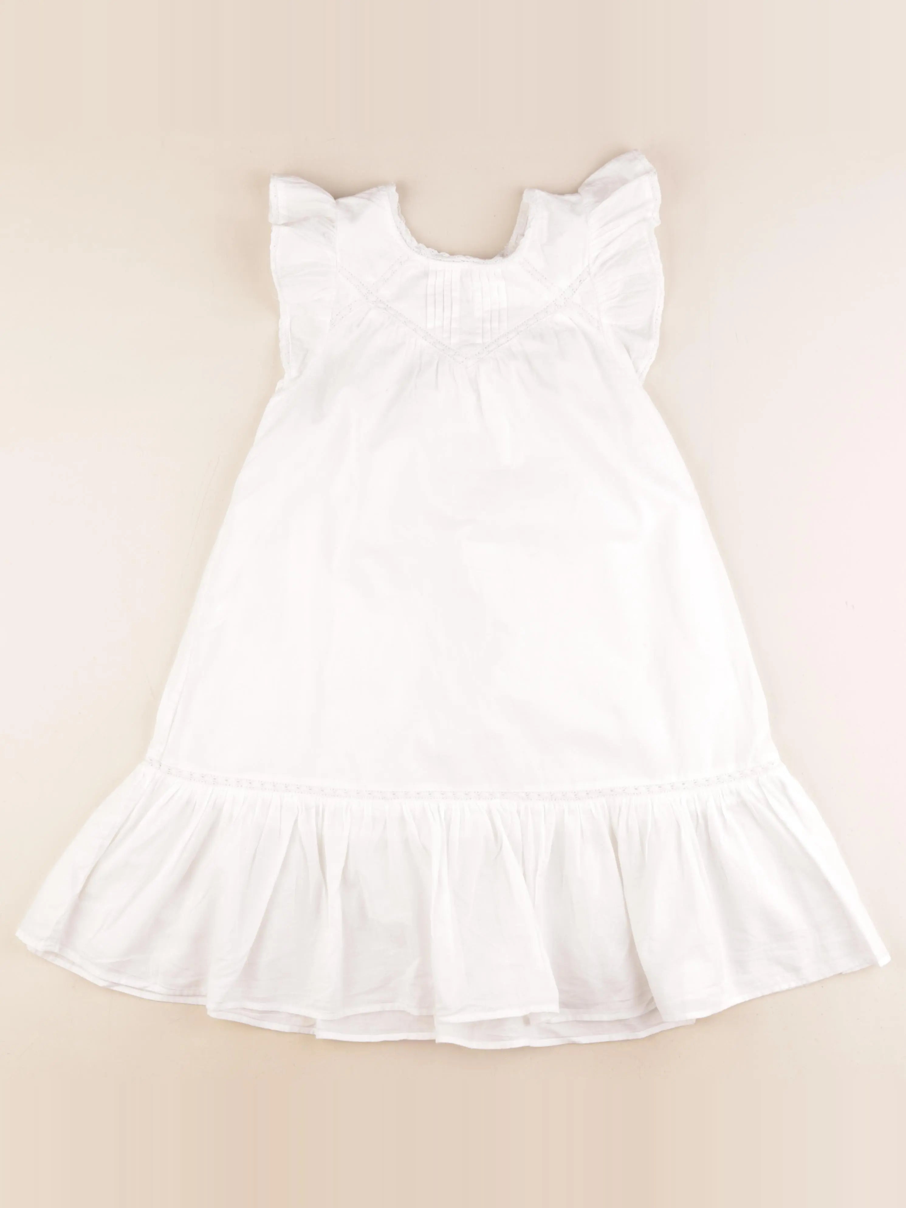 Monoprix - robe blanc - 6 ans