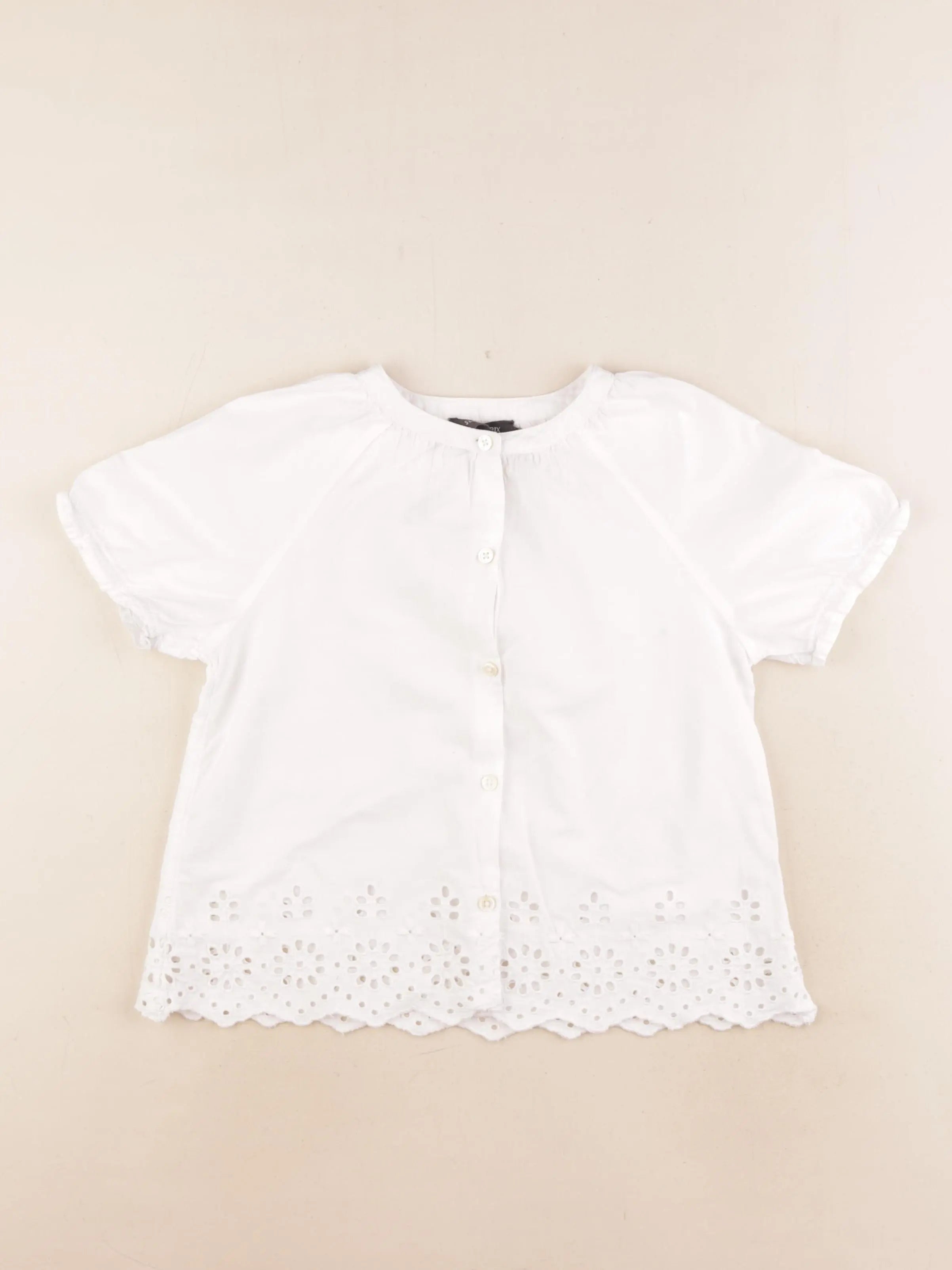 Monoprix - blouse blanc - 8 ans
