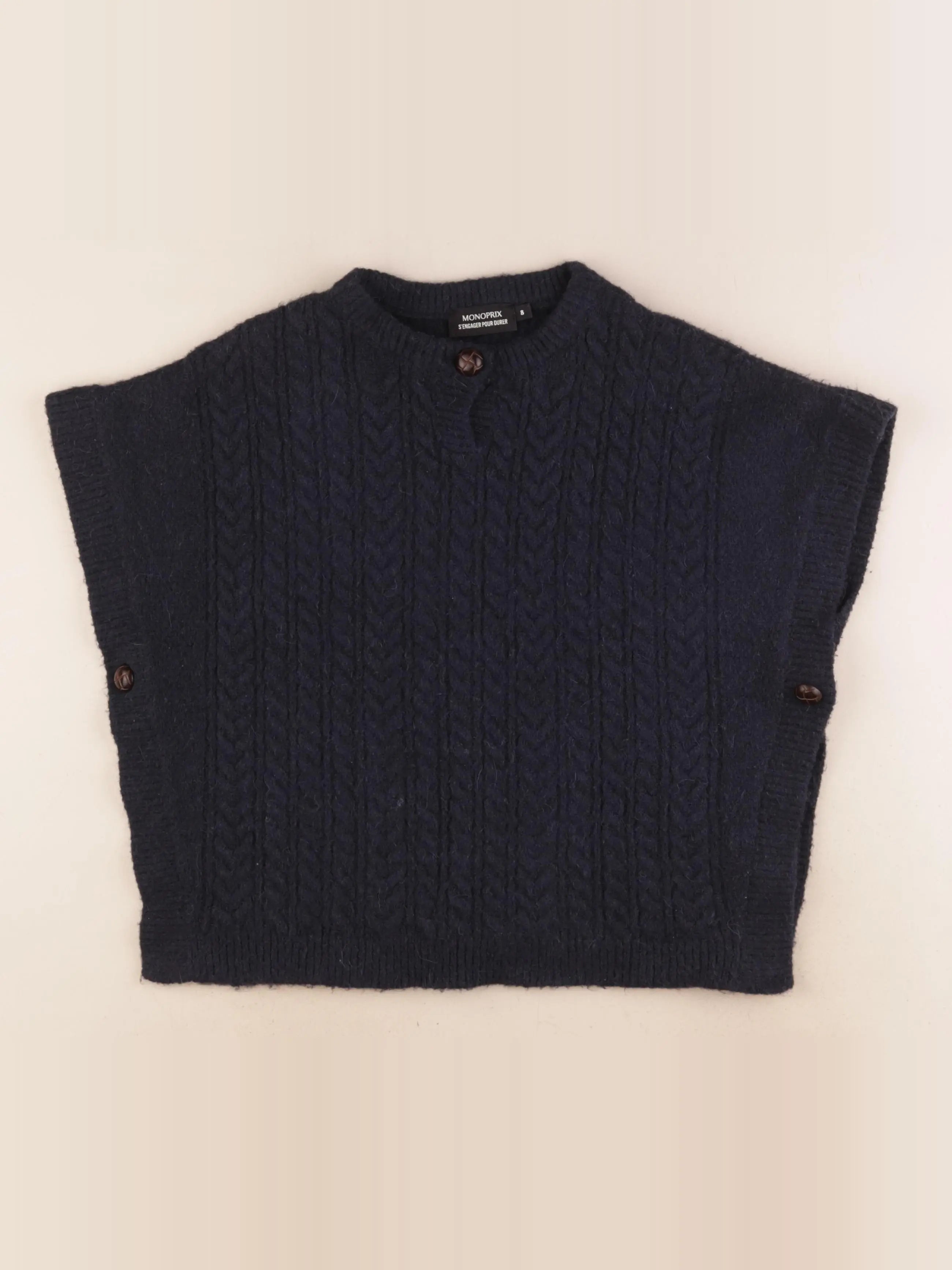 Monoprix - pull bleu - 8 ans