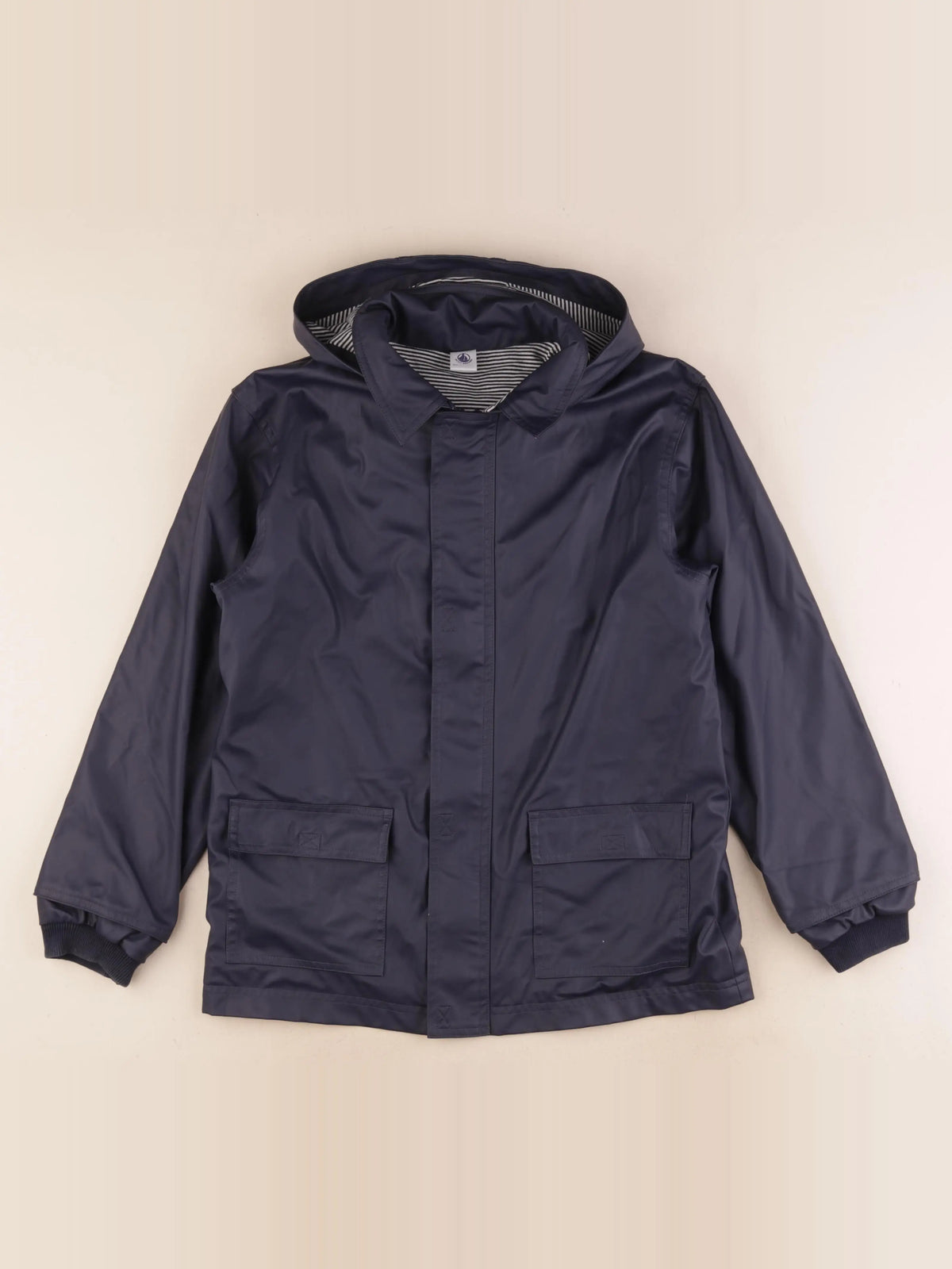 Petit Bateau - imperméable bleu - 10 ans