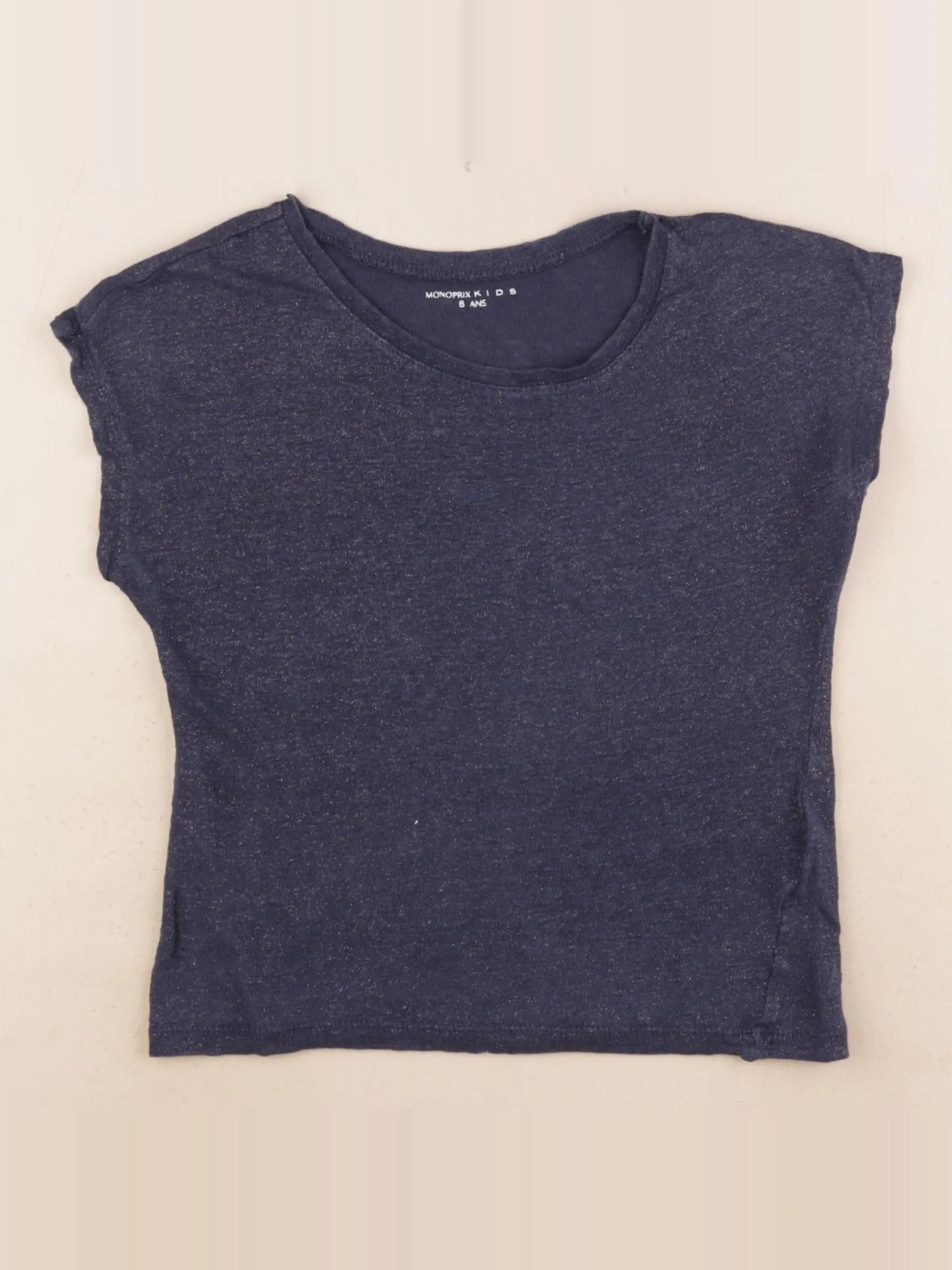Monoprix - tee-shirt bleu - 8 ans