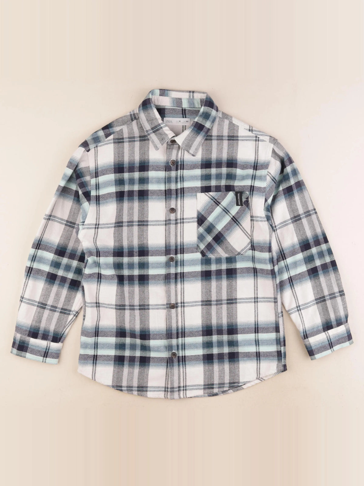 Zara - chemise bleu - 10 ans