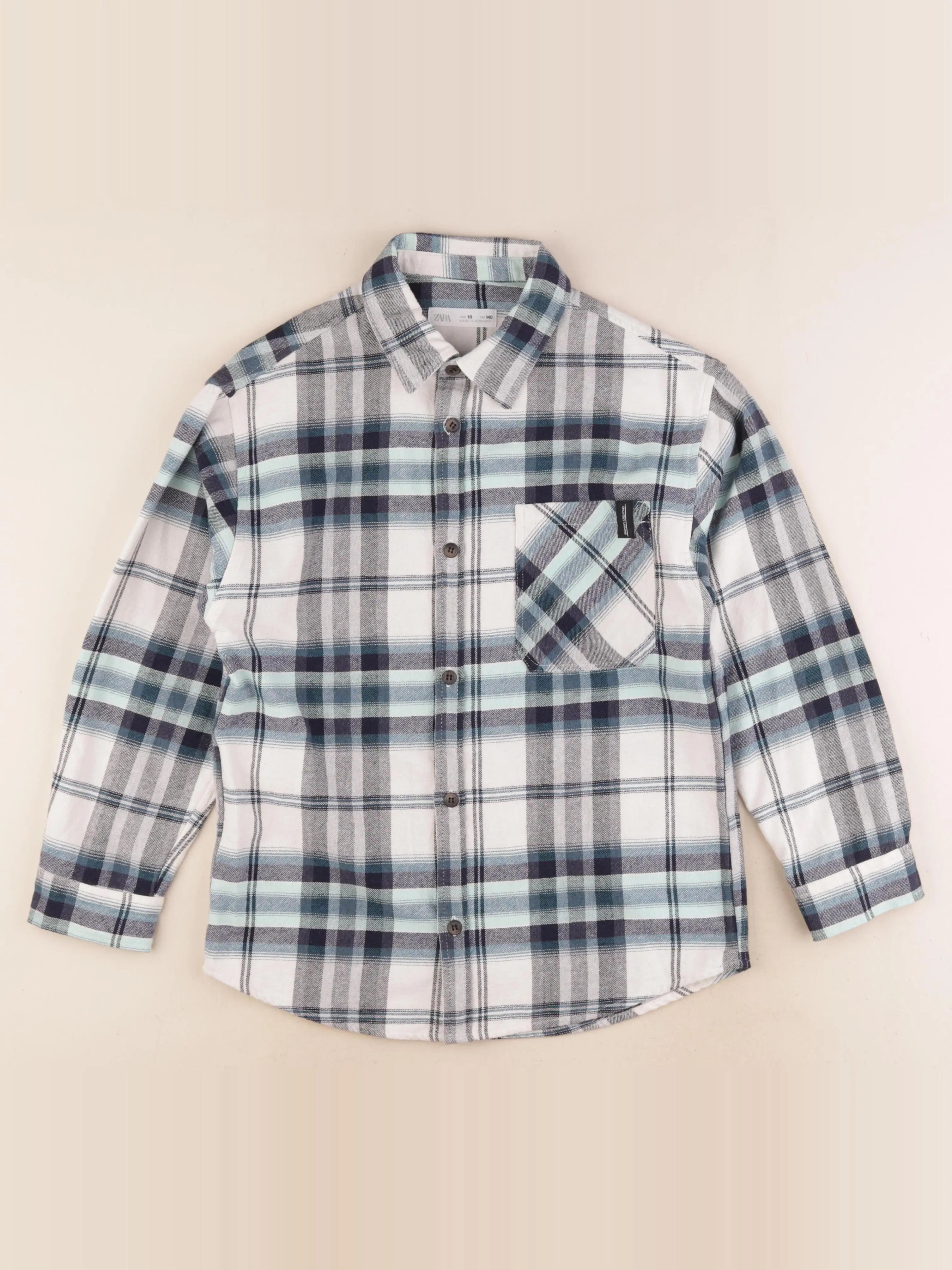 Zara - chemise bleu - 10 ans