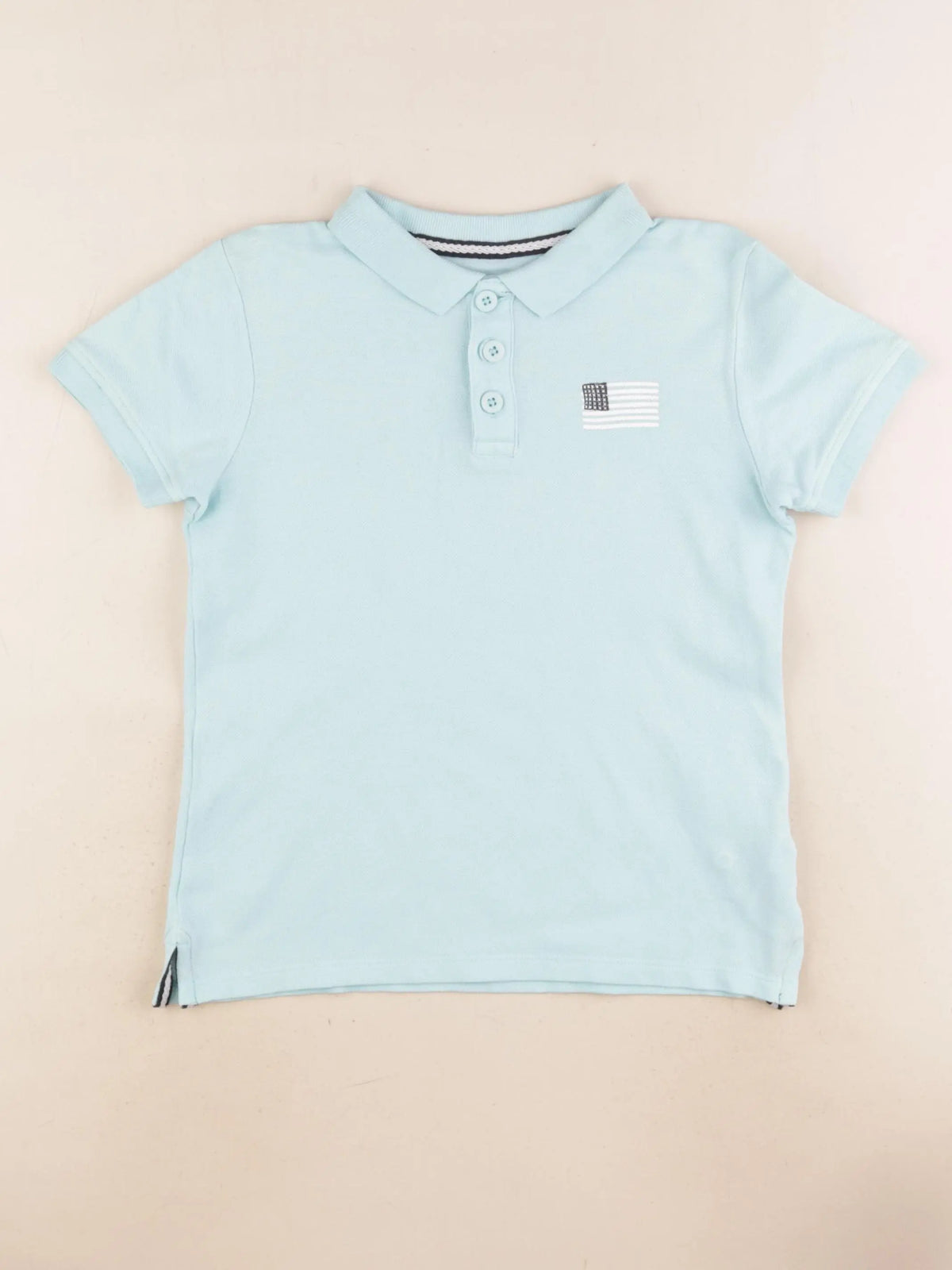 Vertbaudet - polo vert - 8 ans