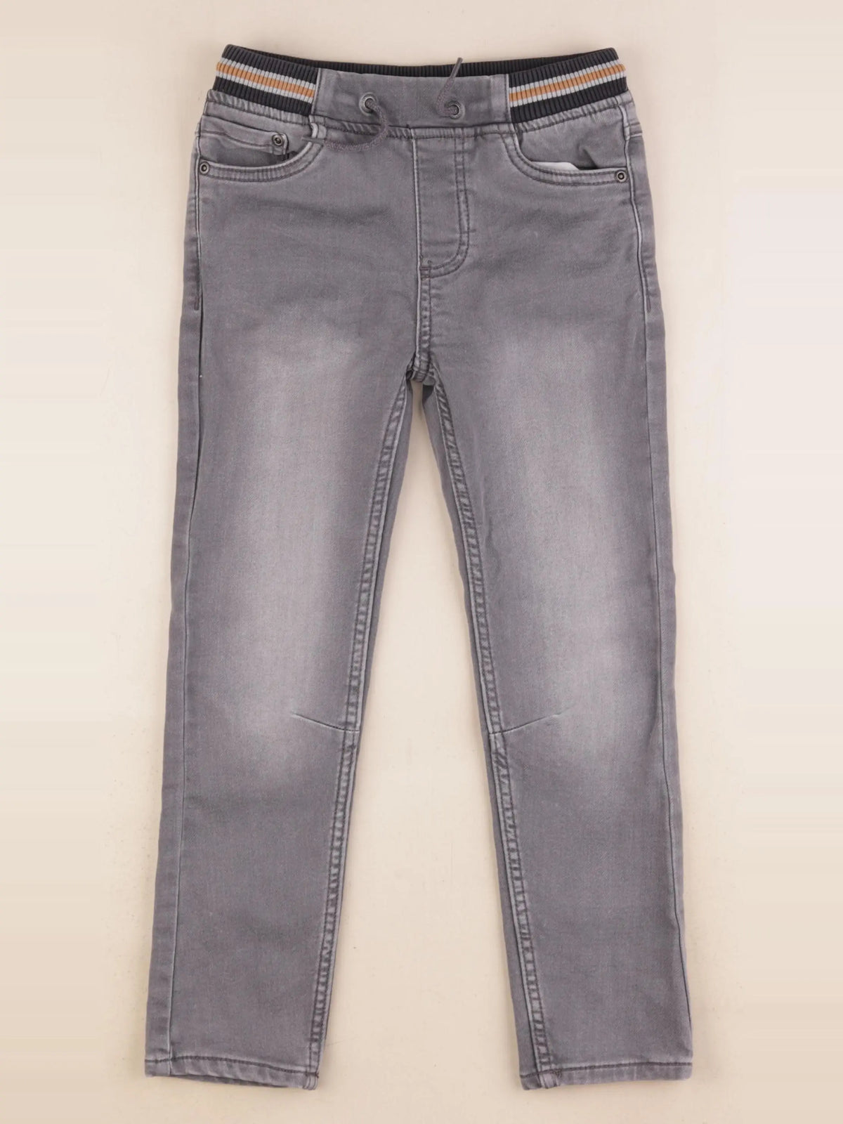 Vertbaudet - jean gris - 7 ans