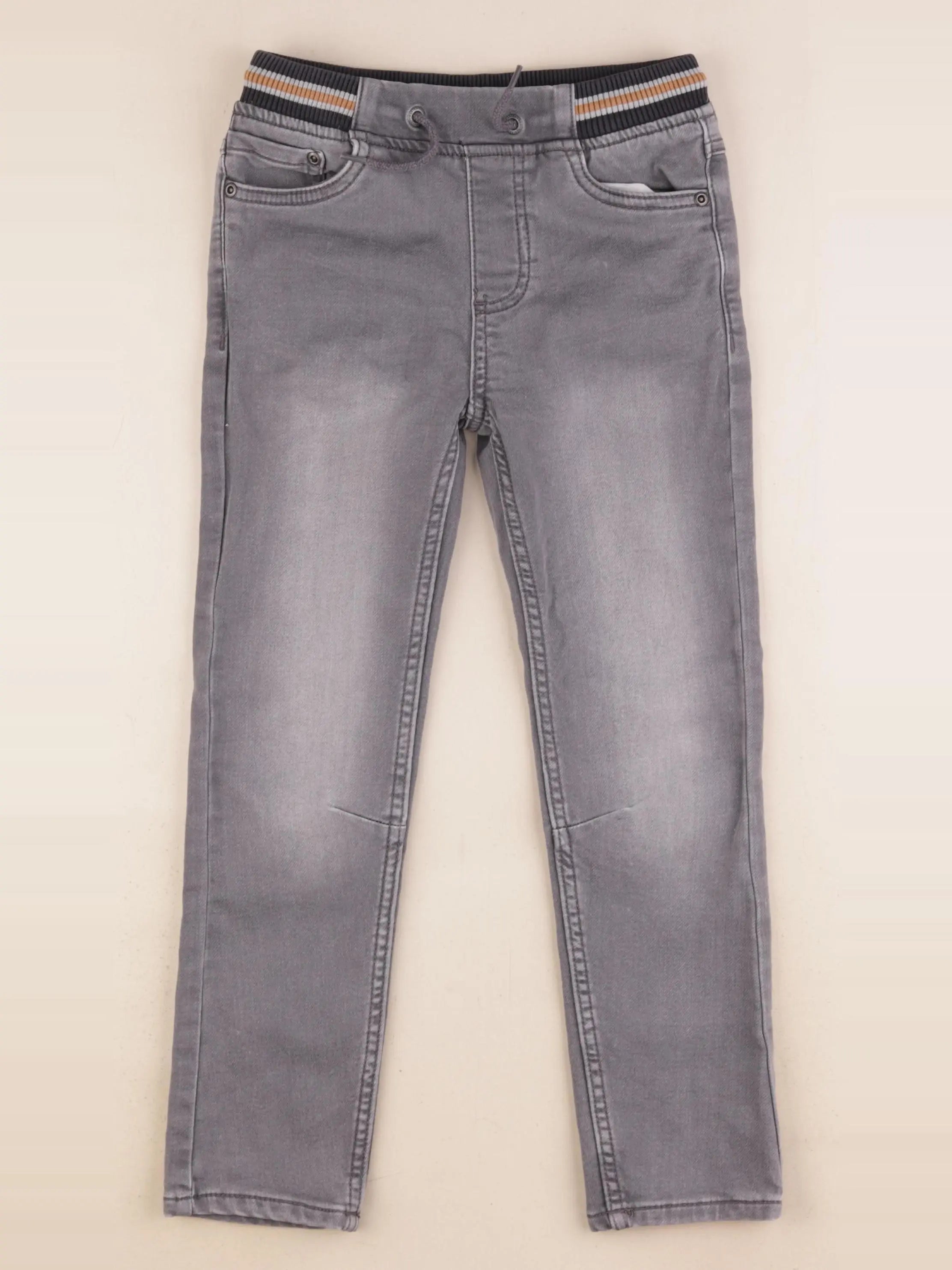 Vertbaudet - jean gris - 7 ans