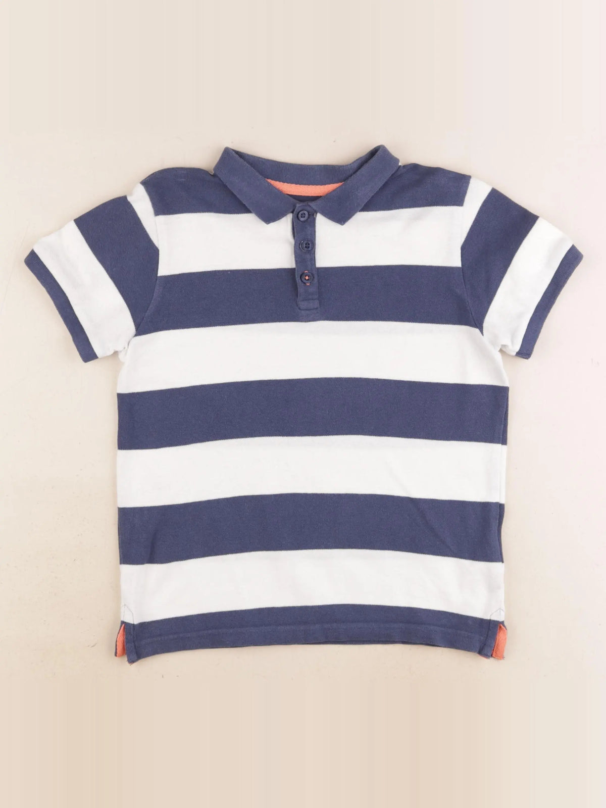 Vertbaudet - polo bleu - 8 ans