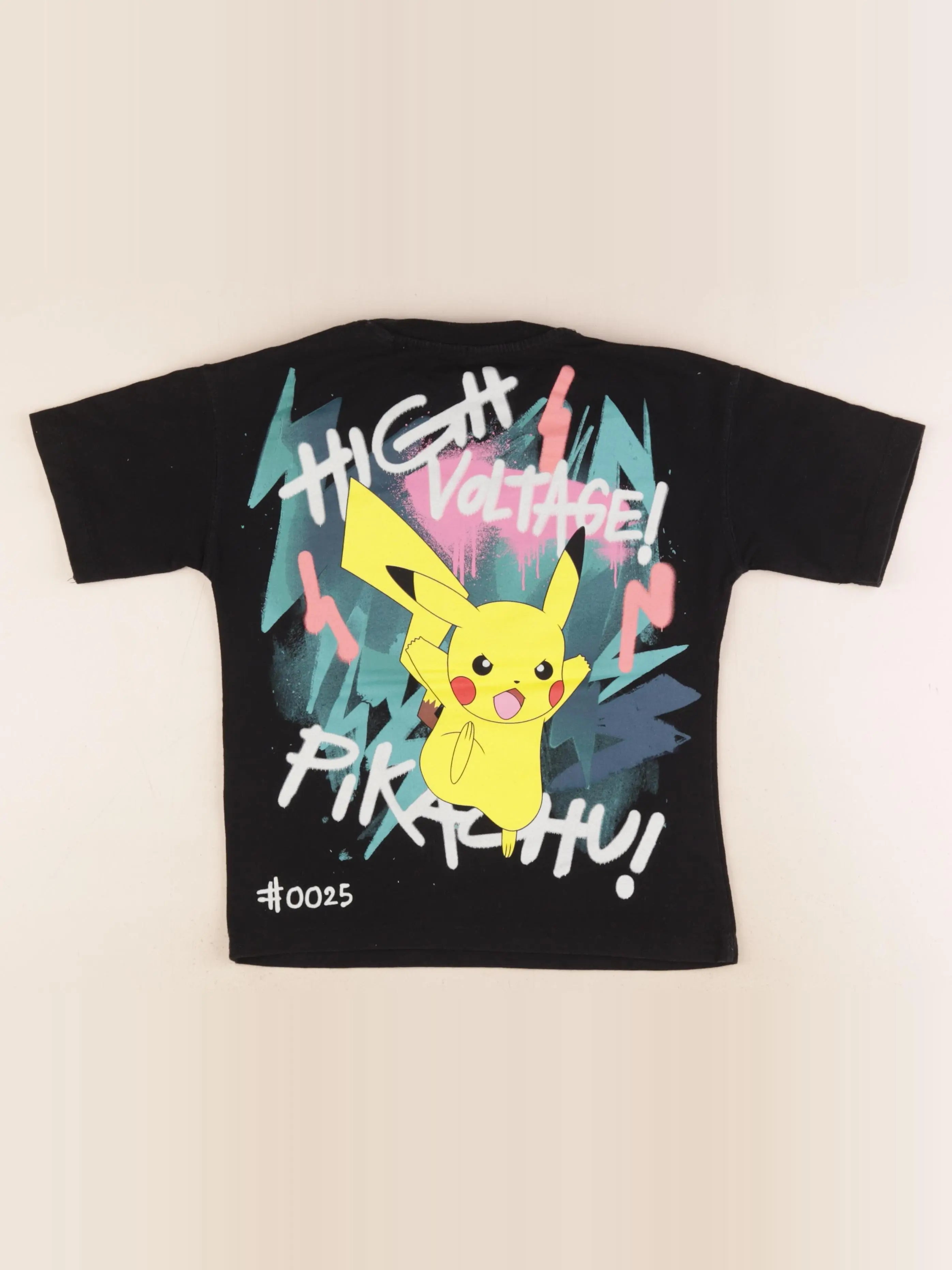 Zara - tee-shirt imprimé au dos noir - 8/9 ans
