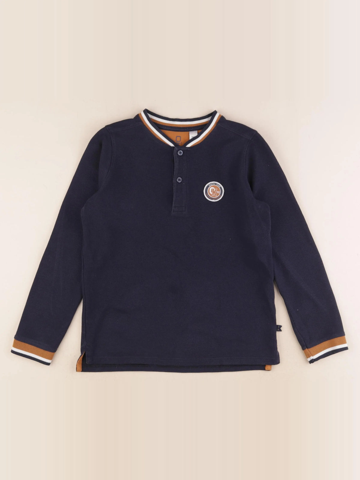 Okaidi - polo bleu - 8 ans