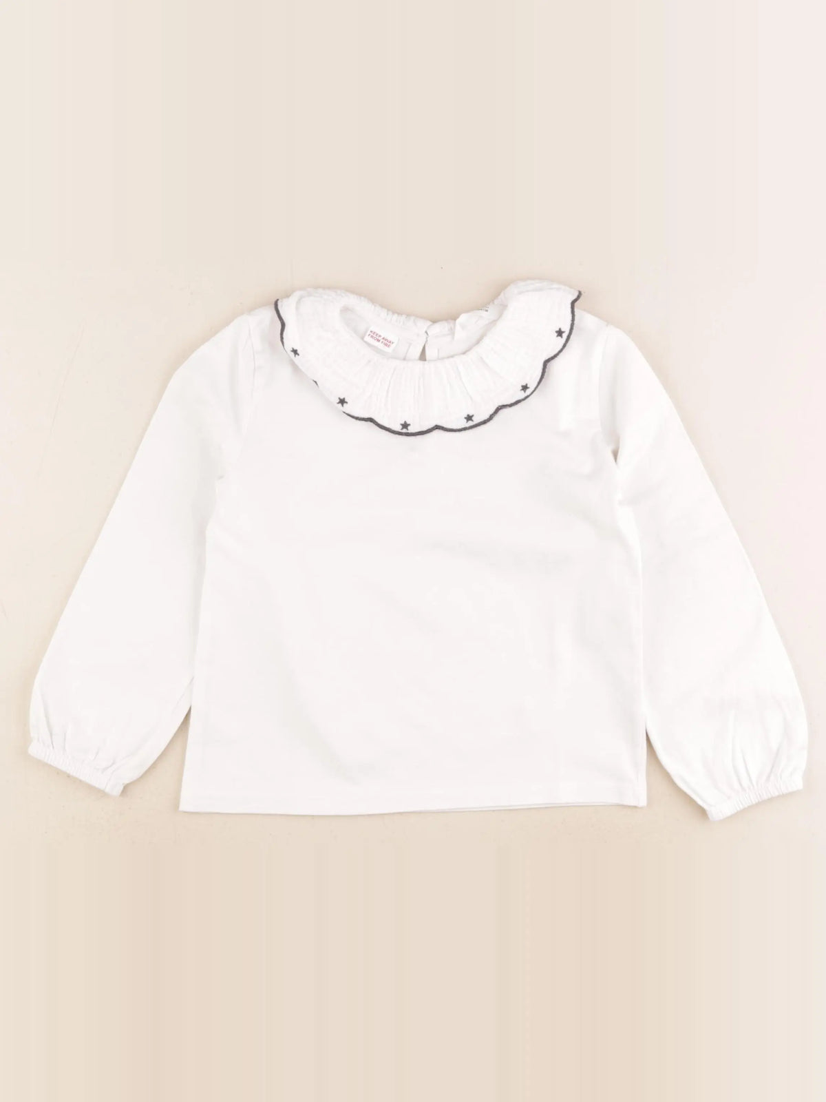 Mango - tee-shirt beige - 3/4 ans