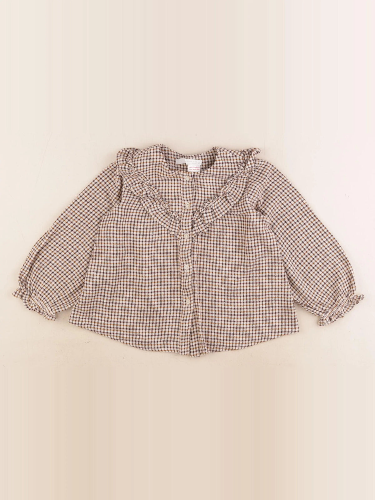 Zara - blouse marron - 4 ans